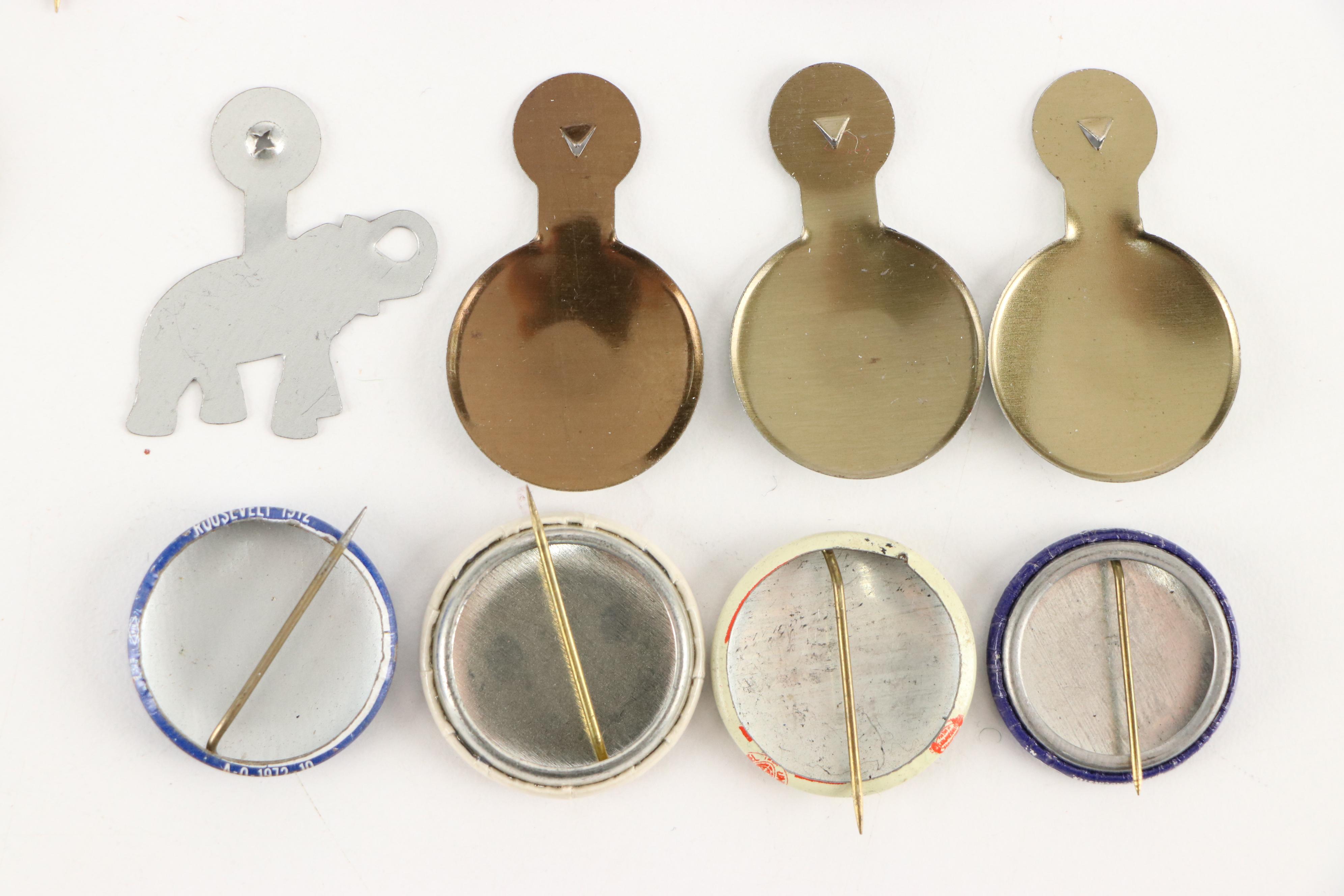 Robert Redford with Other Political Campaign Pinbacks, 1960s