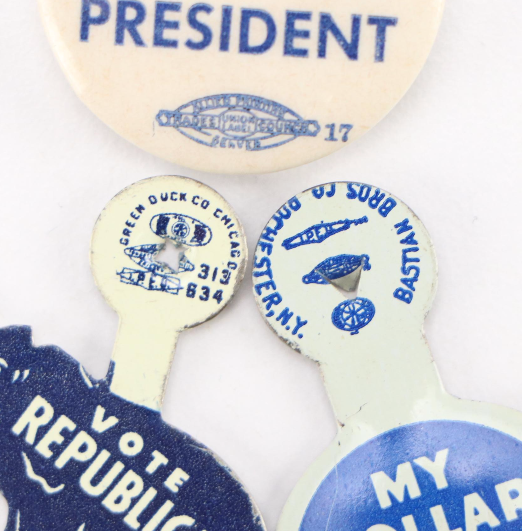 Robert Redford with Other Political Campaign Pinbacks, 1960s