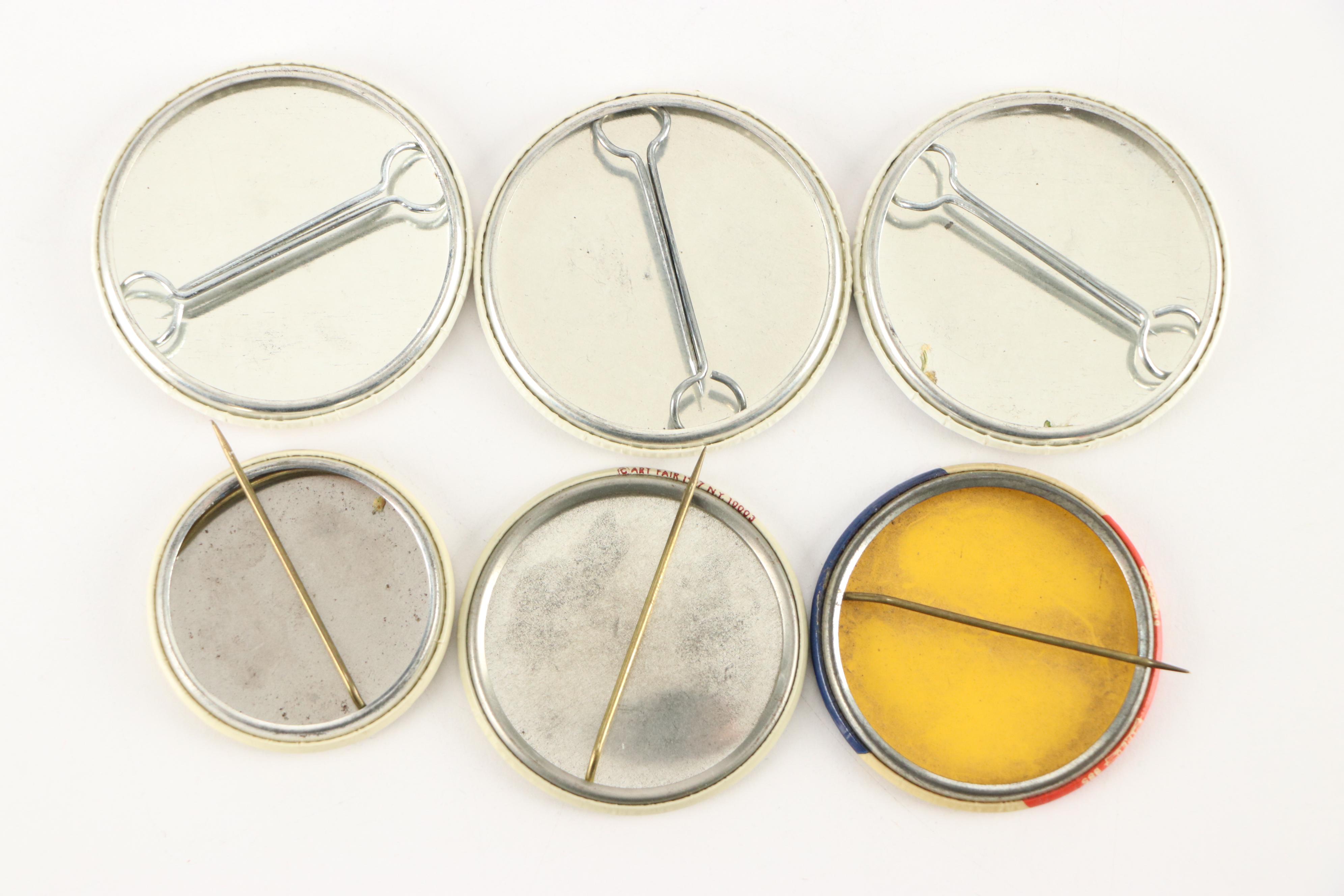 Robert Redford with Other Political Campaign Pinbacks, 1960s