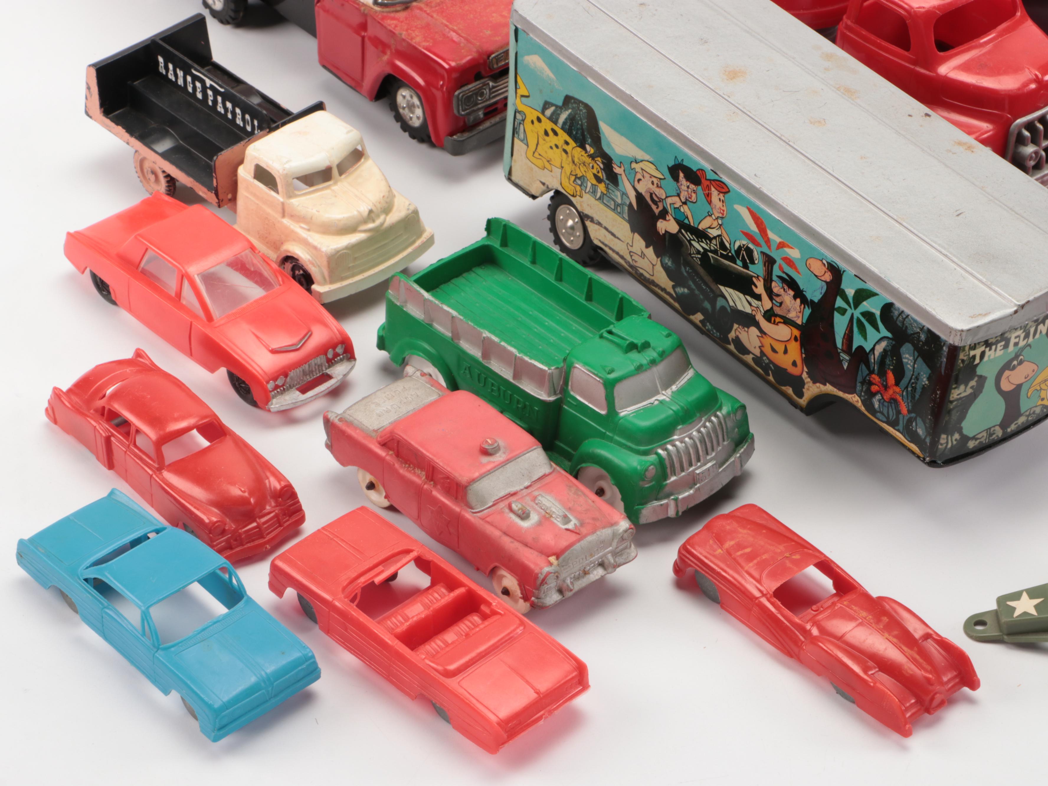 Hubley Kiddie Plastic Tanker and More Toy Cars
