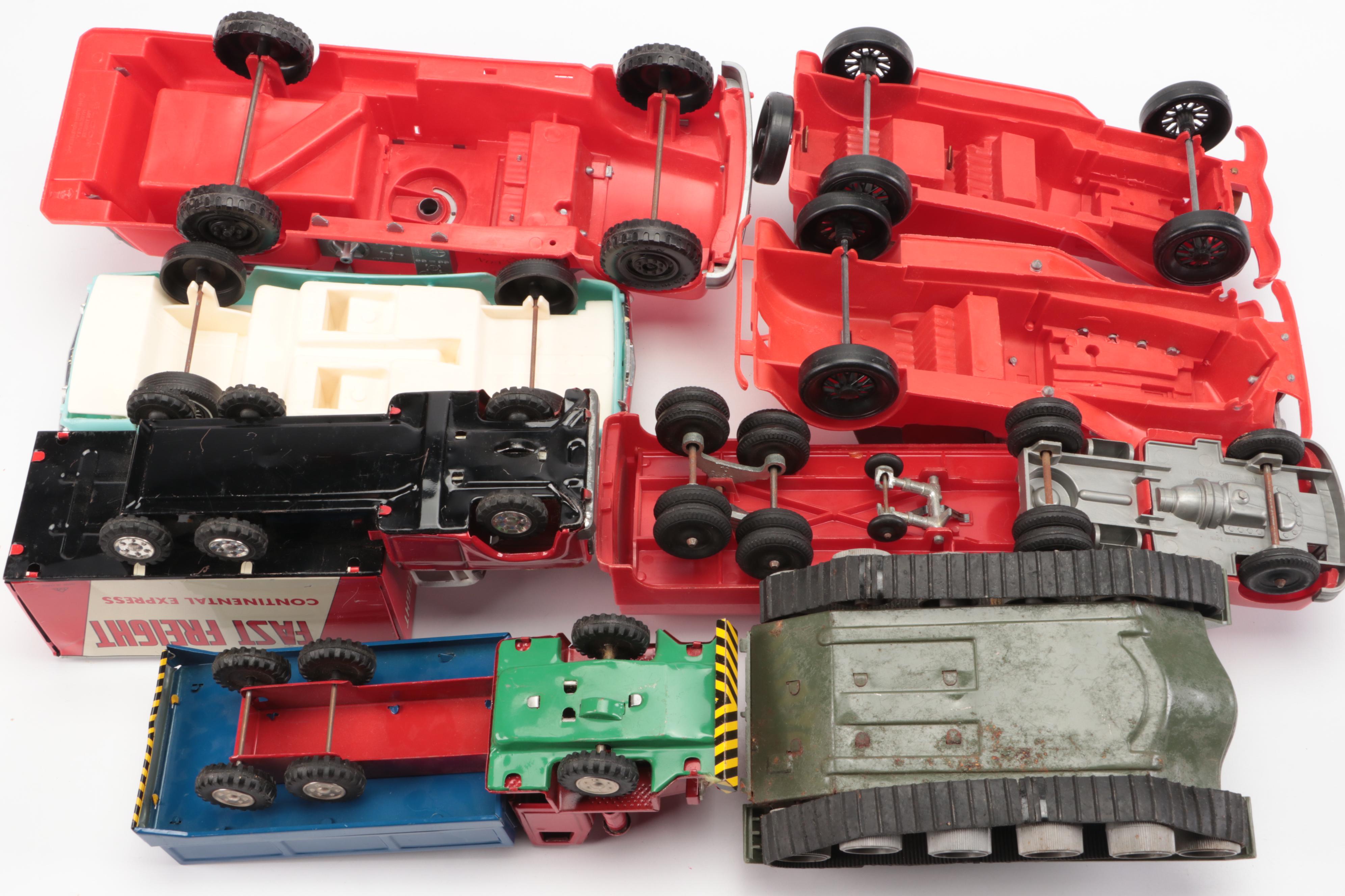 Hubley Kiddie Plastic Tanker and More Toy Cars