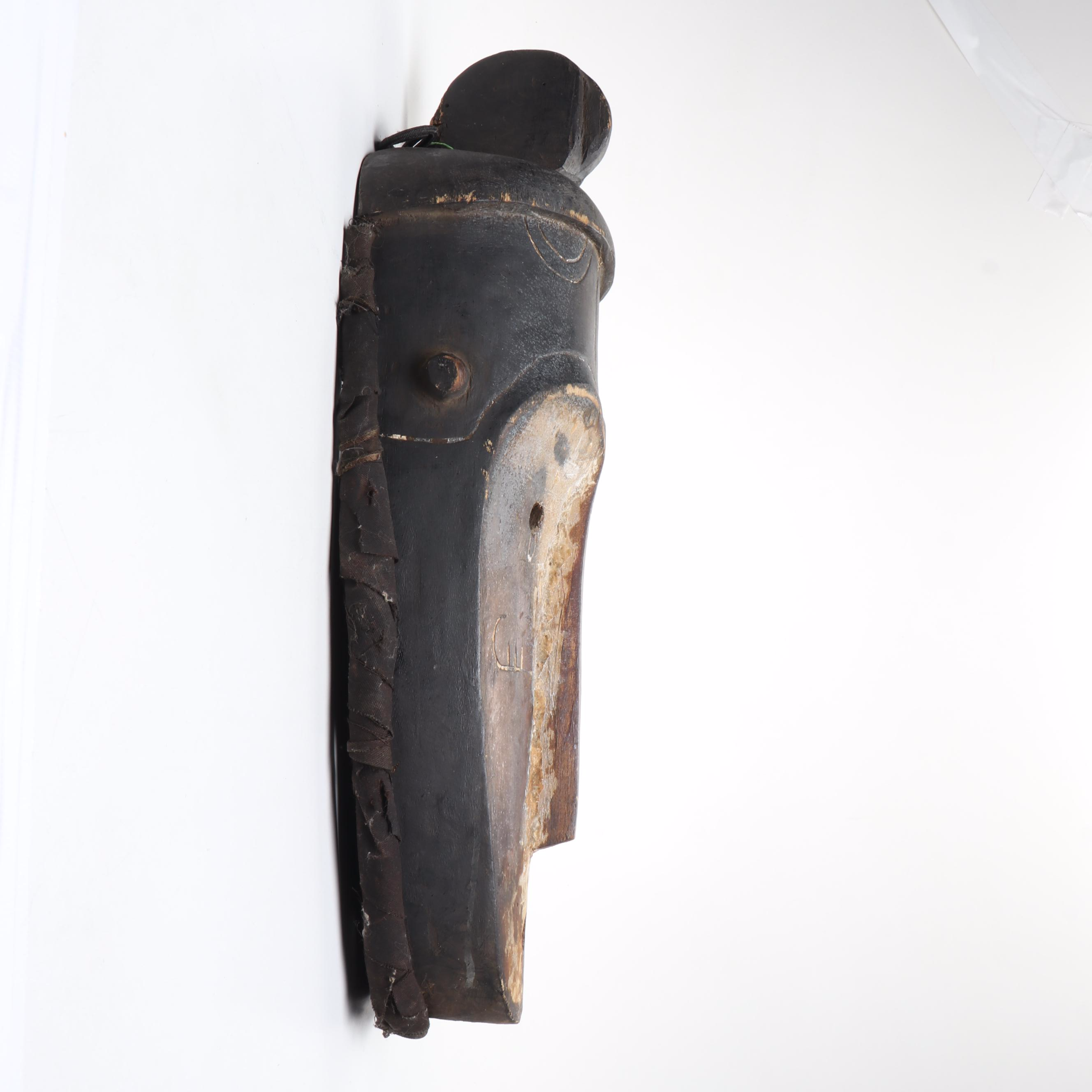 West African Hand-Carved Bobo Style Wall Mask