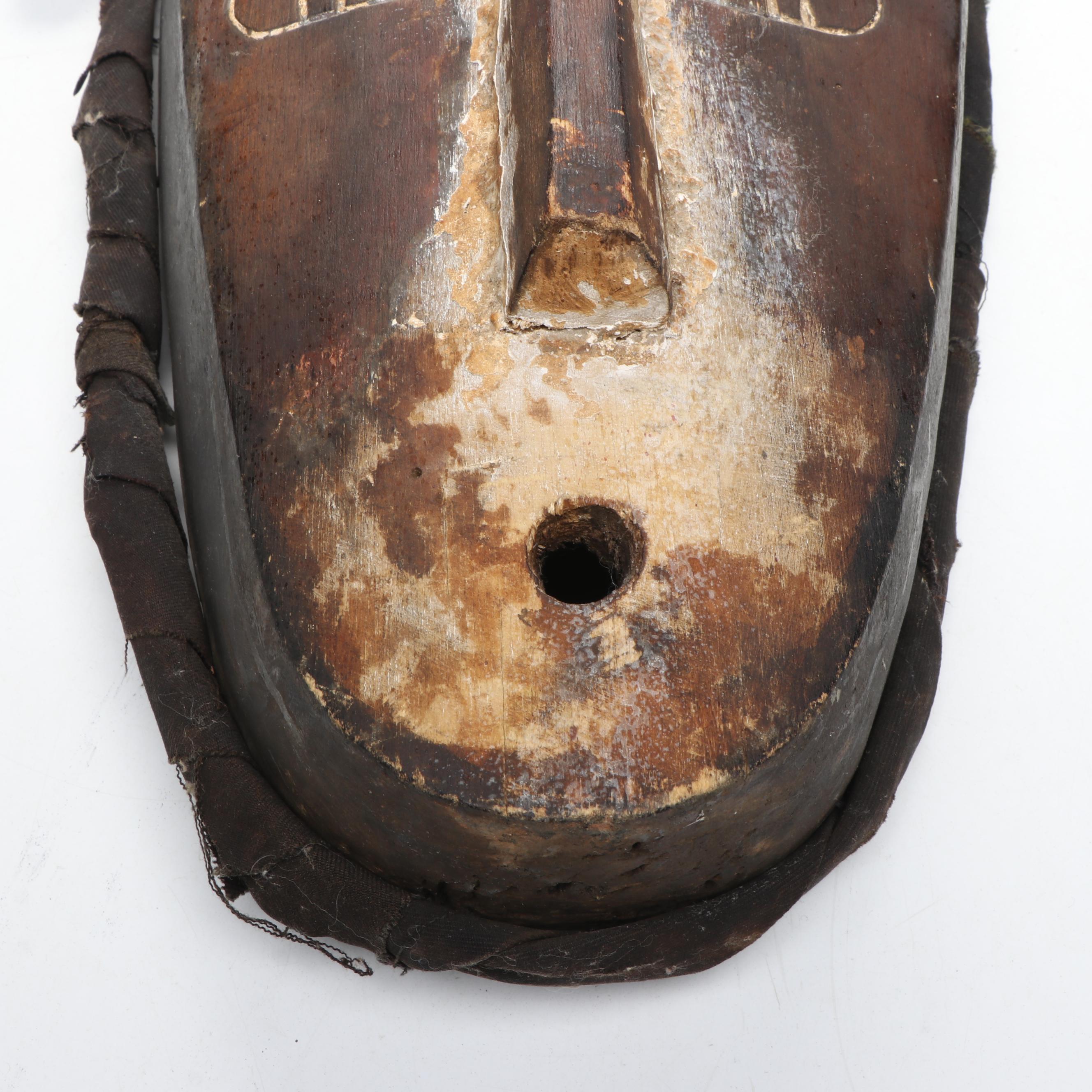 West African Hand-Carved Bobo Style Wall Mask