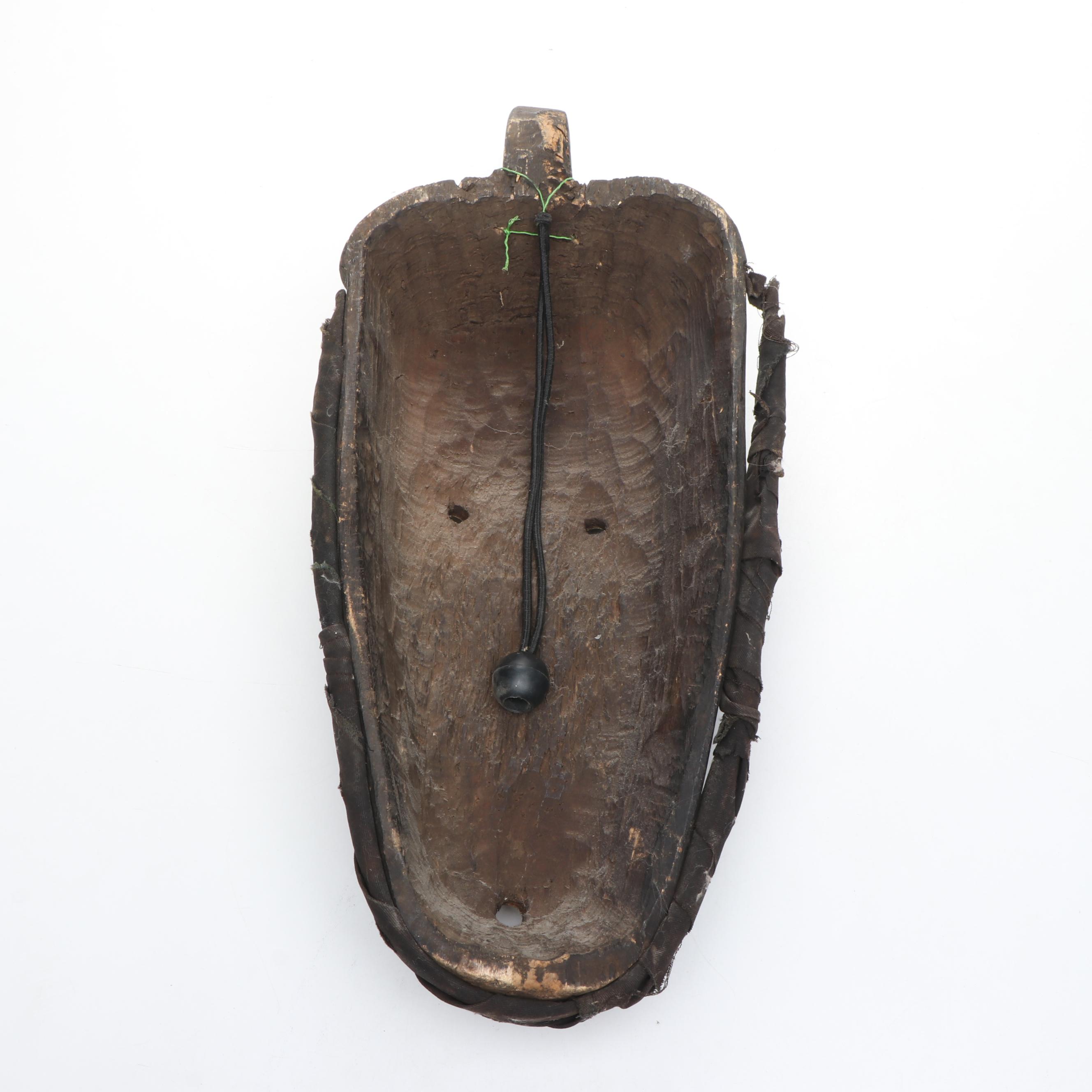 West African Hand-Carved Bobo Style Wall Mask