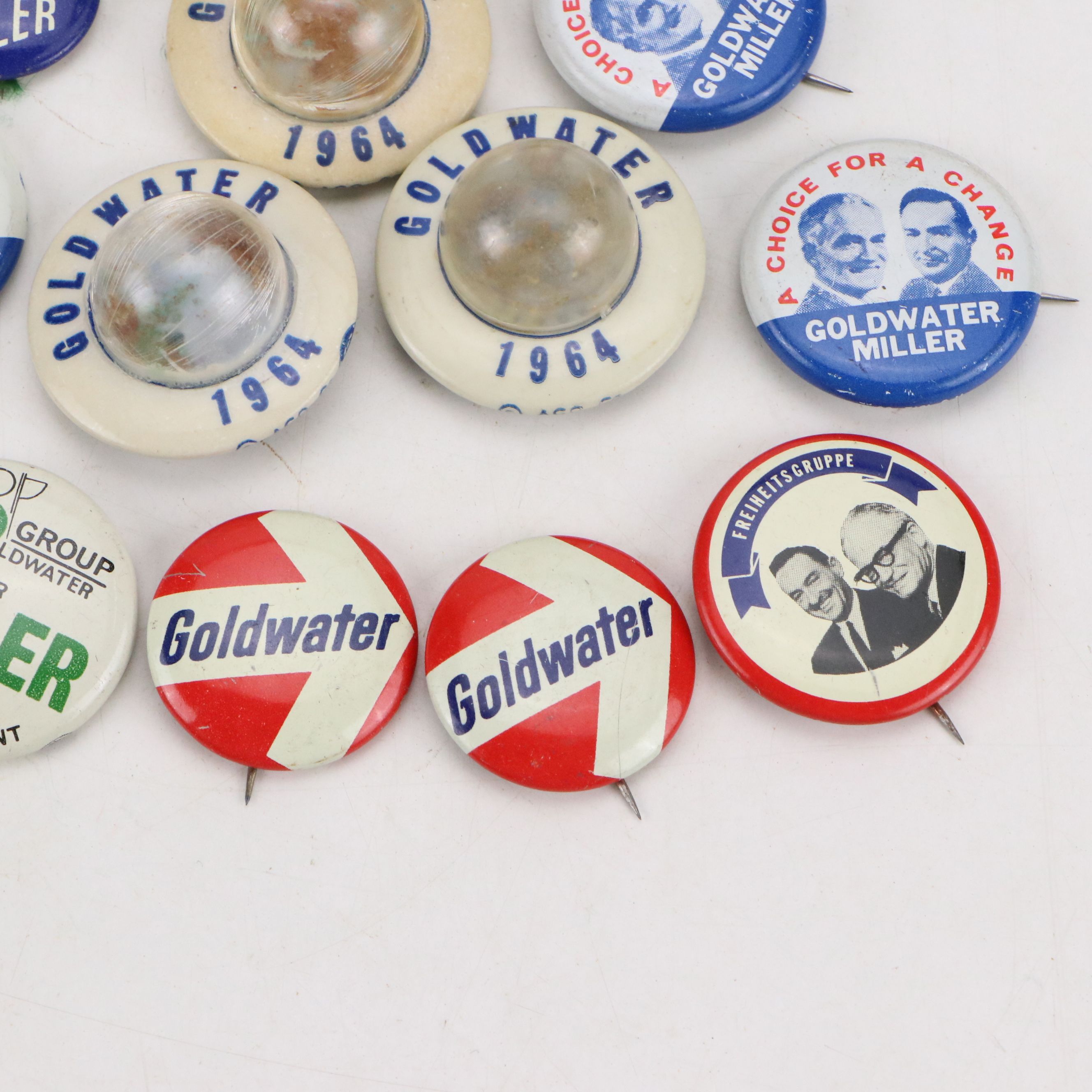 Barry Goldwater Political Campaign Pinbacks, 1960s
