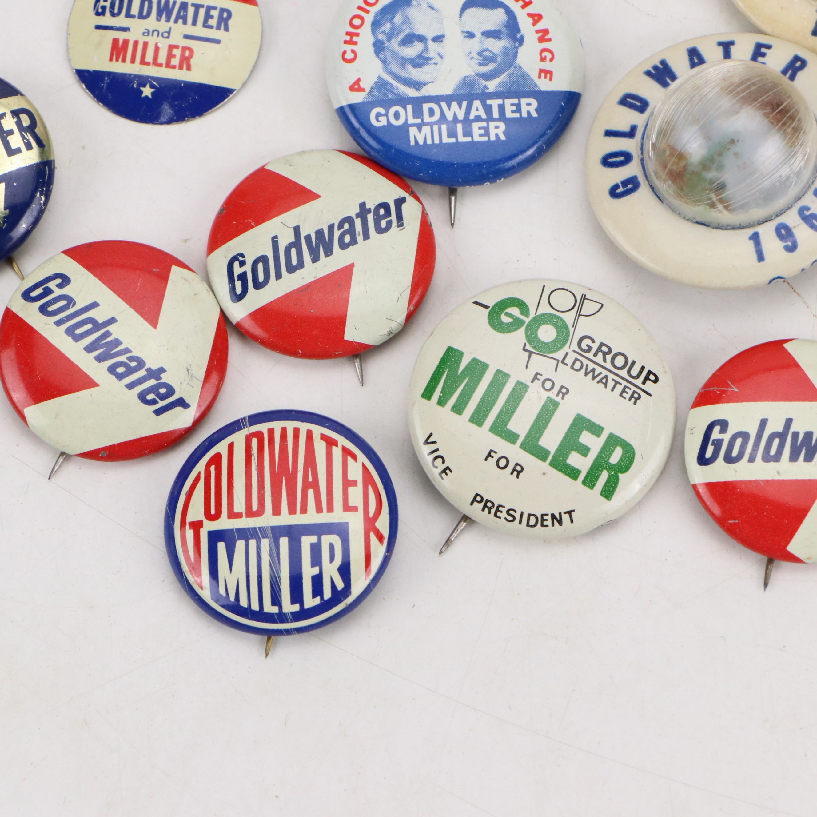Barry Goldwater Political Campaign Pinbacks, 1960s