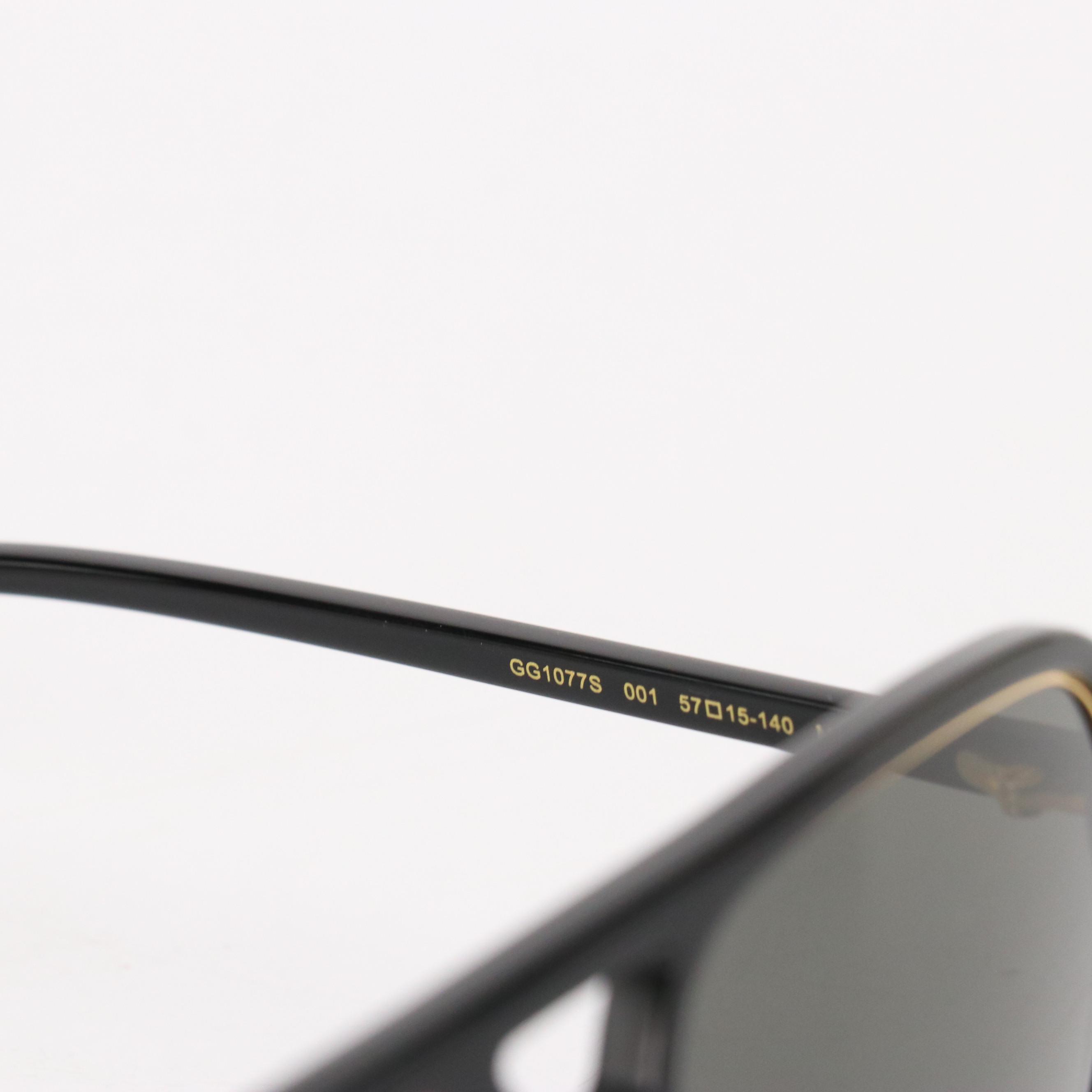 Gucci GG0318S Black Square Framed Sunglasses with Case