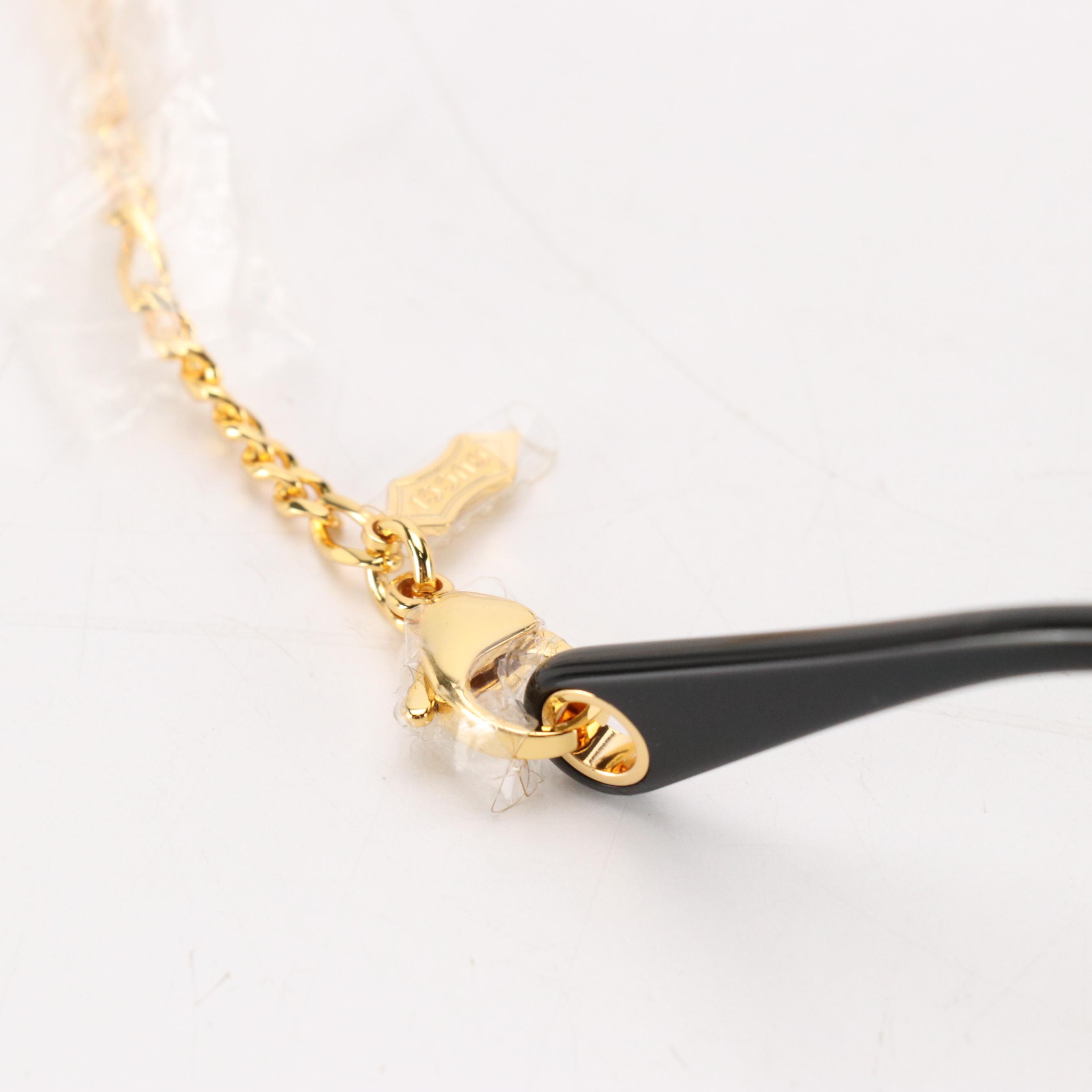 Gucci GG0318S Black Square Framed Sunglasses with Case