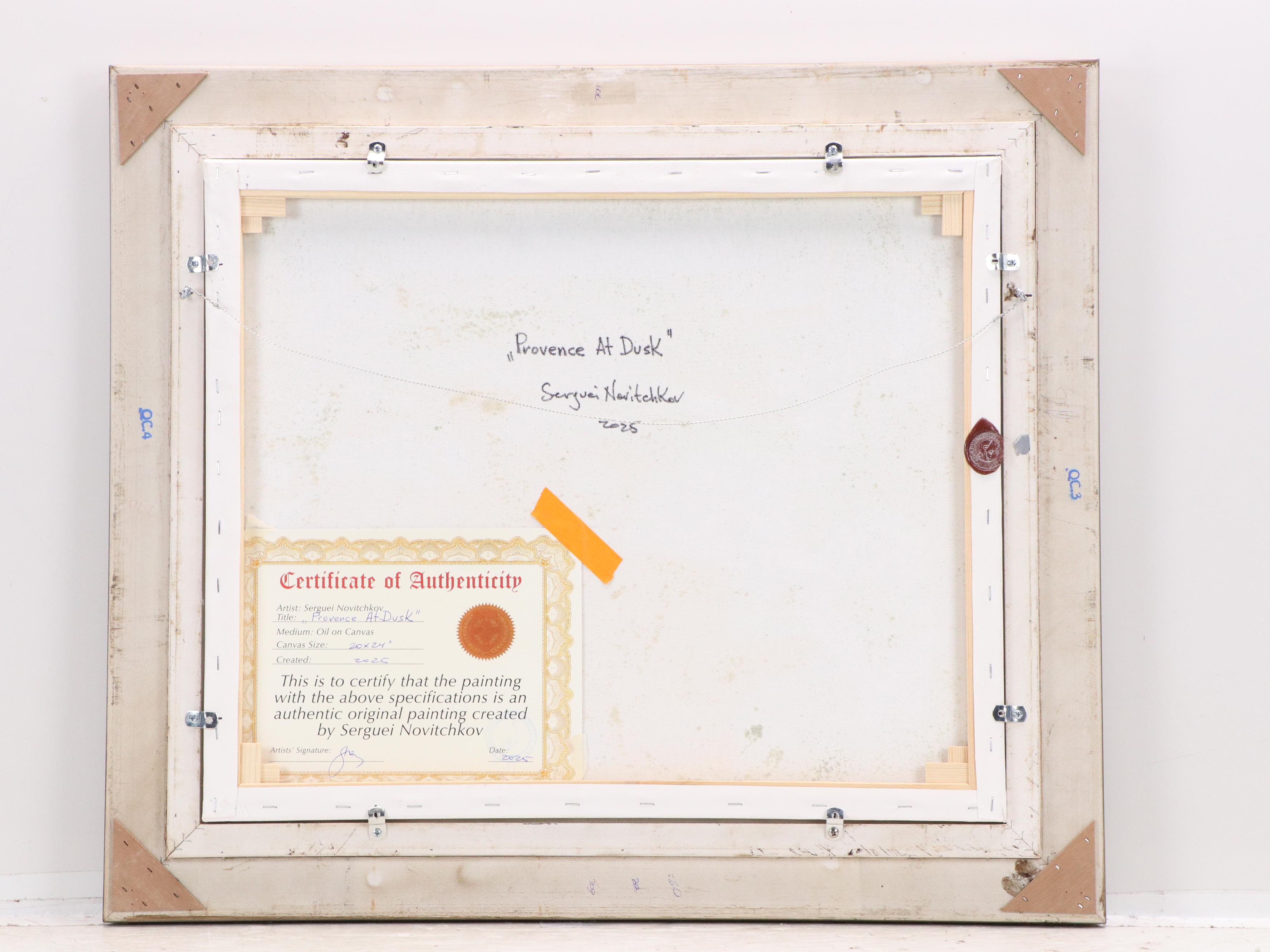 Serguei Novitchkov Oil Painting "Provence at Dark," 2025