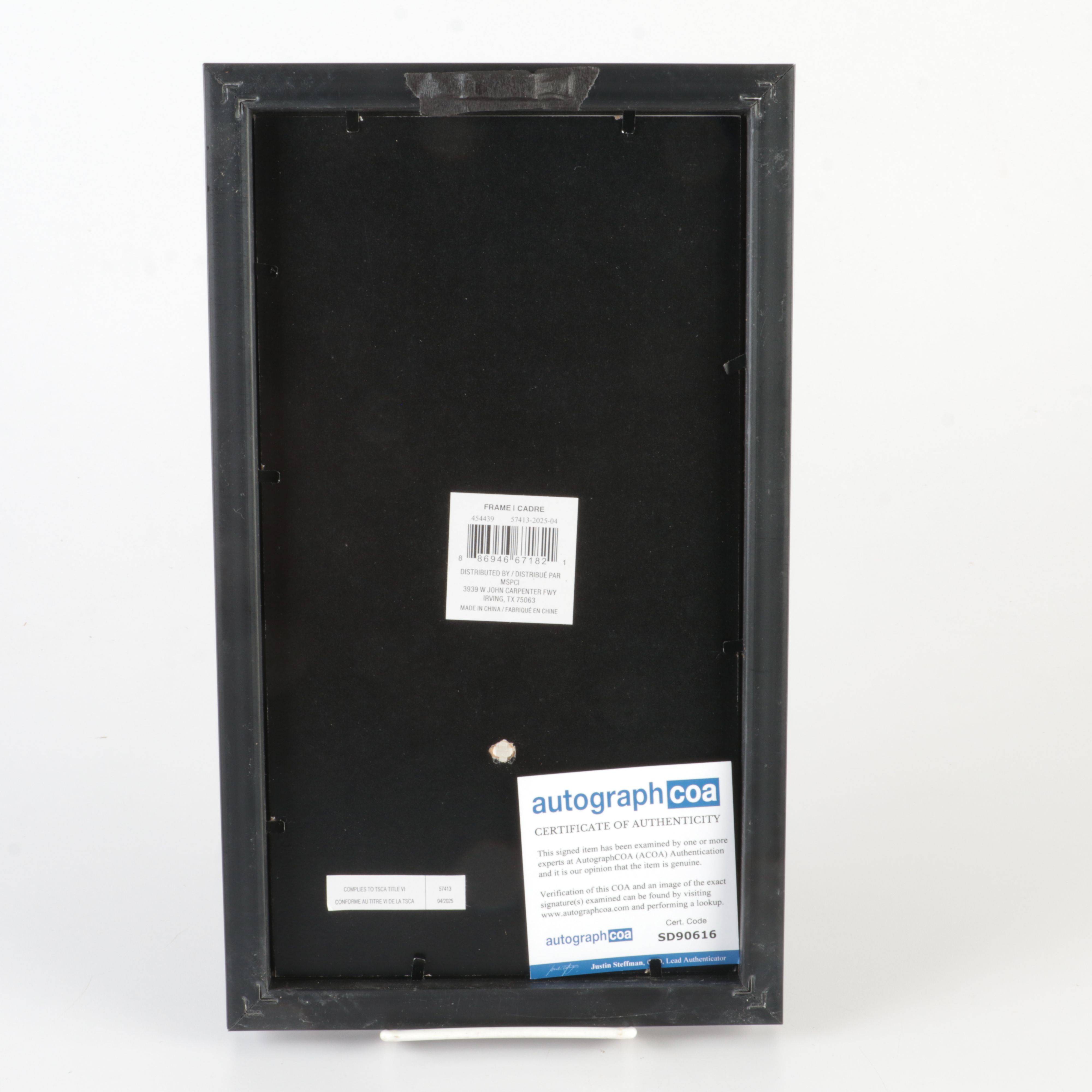 Taylor Swift Signed "The Tortured Poets Department" CD Card in Frame