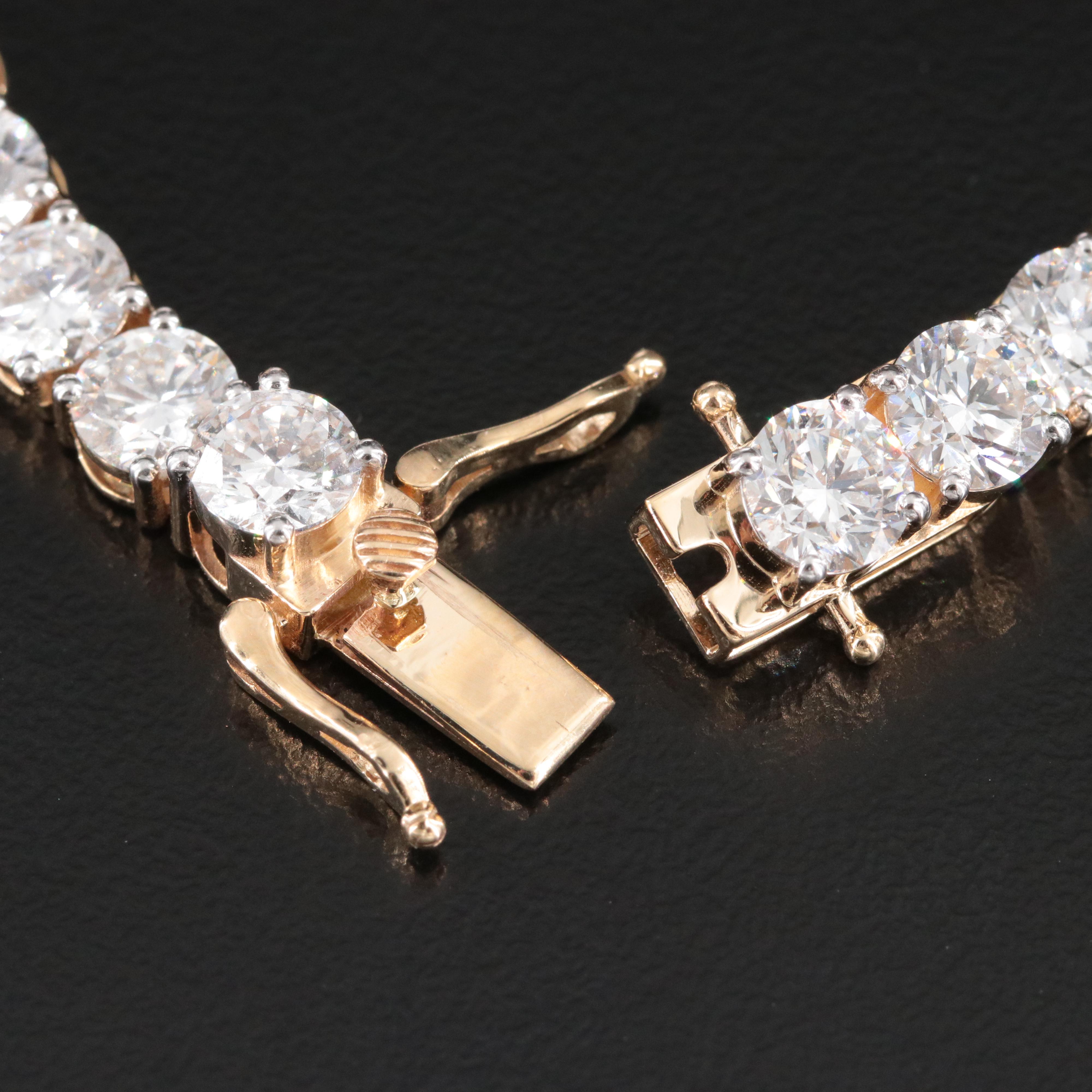 14K 20.34 CTW Lab Grown Diamond Line Bracelet