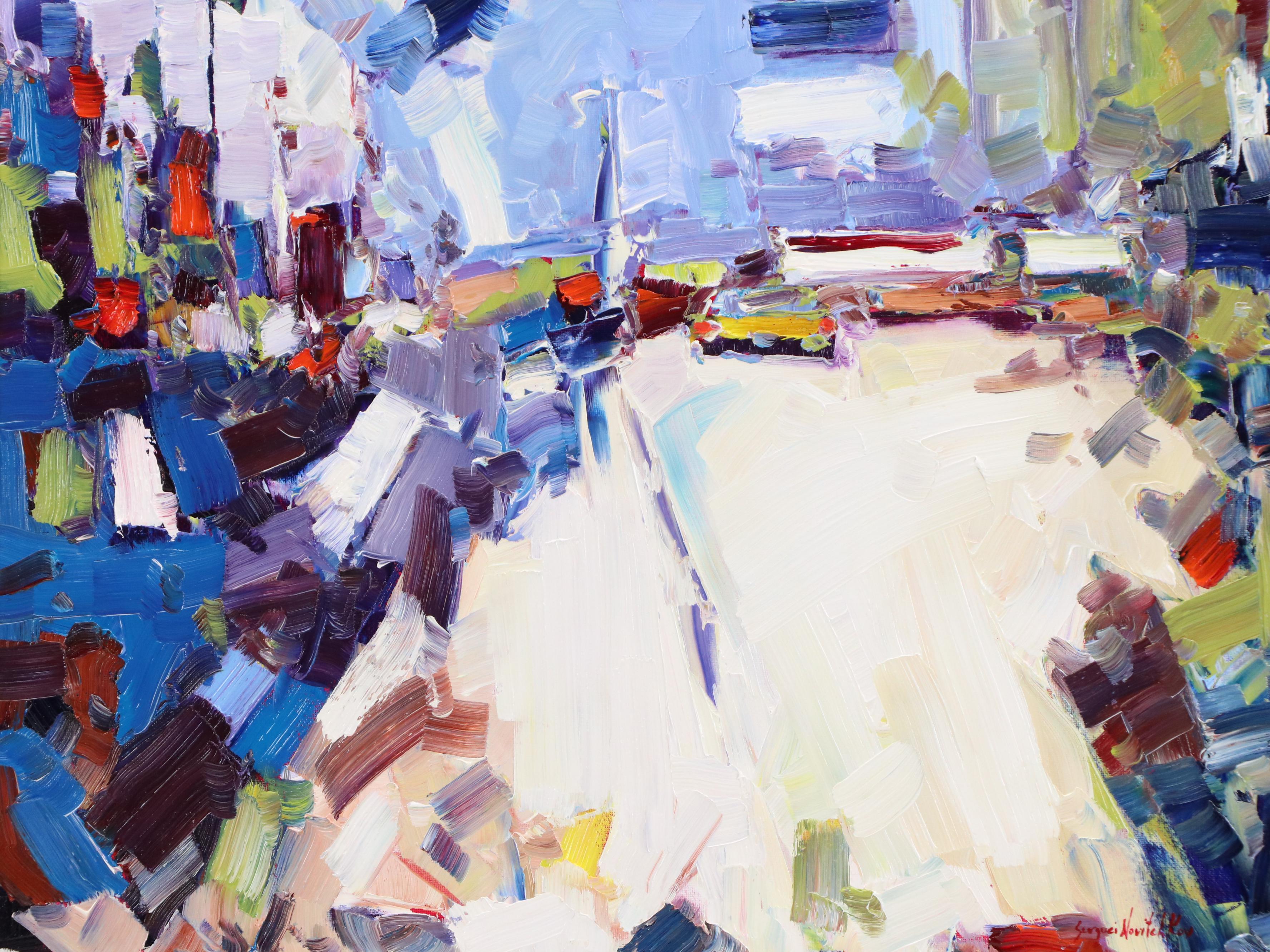 Serguei Novitchkov Oil Painting "Palm Springs, California," 2025