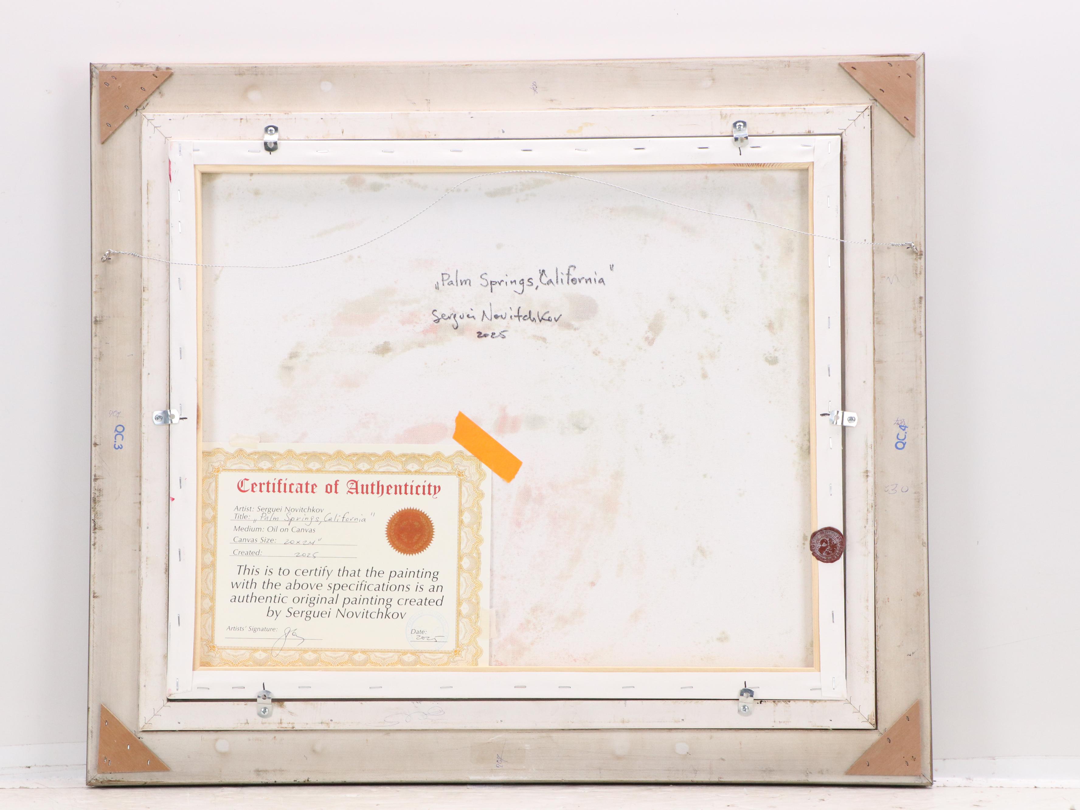 Serguei Novitchkov Oil Painting "Palm Springs, California," 2025