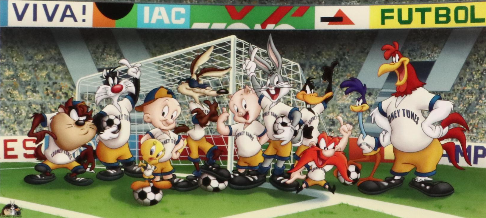 Warner Bros. Offset Lithograph "Equipo Looney Tunes," 2001