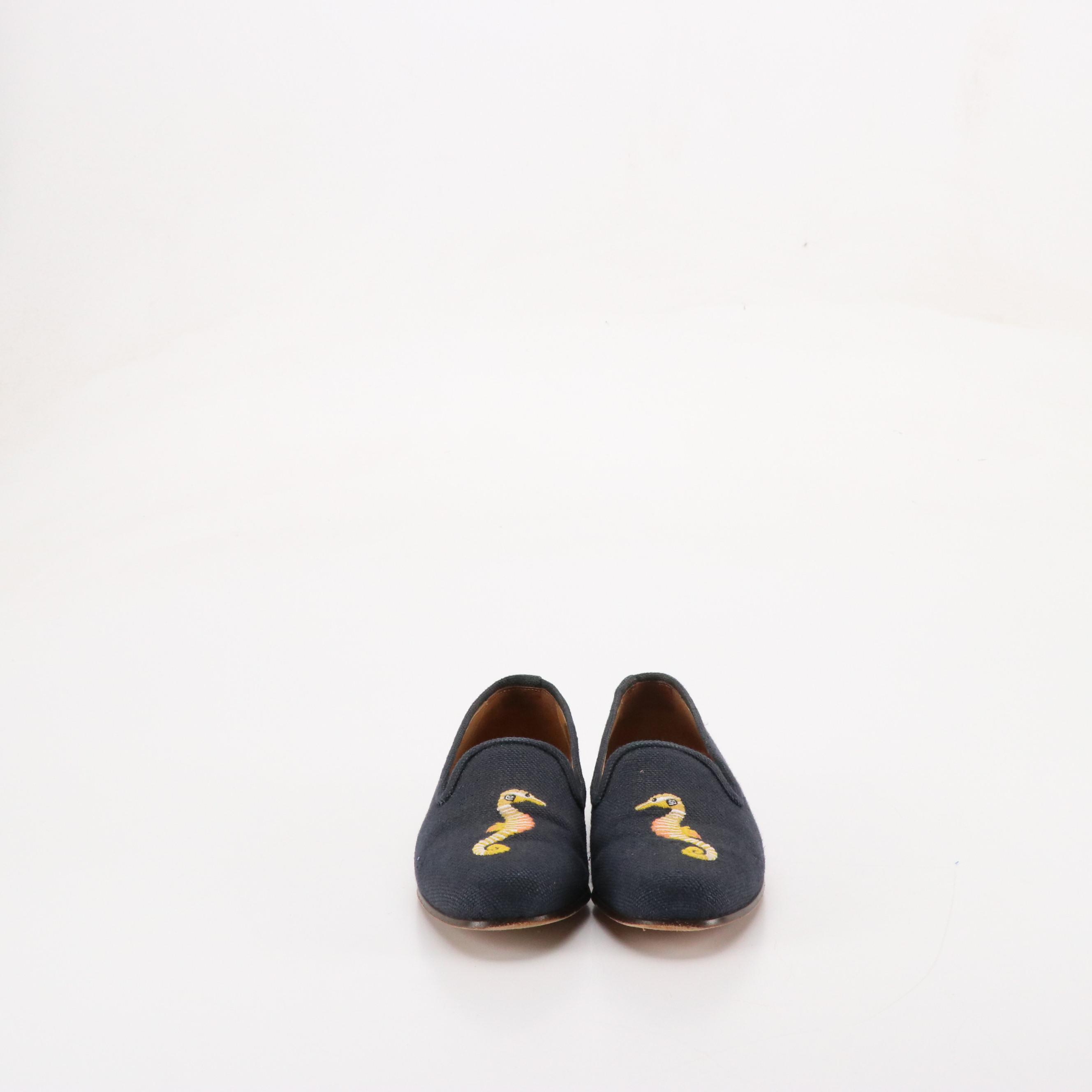 Salvatore Ferragamo Distinta Pumps, Stubbs & Wootton Linen Slippers with Boxes