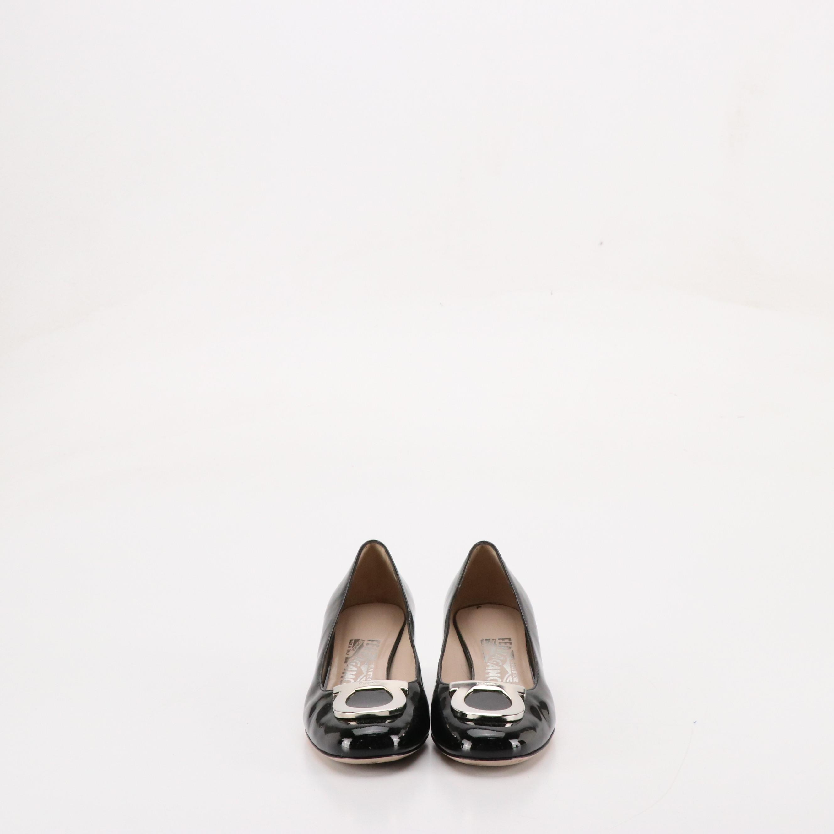 Salvatore Ferragamo Distinta Pumps, Stubbs & Wootton Linen Slippers with Boxes