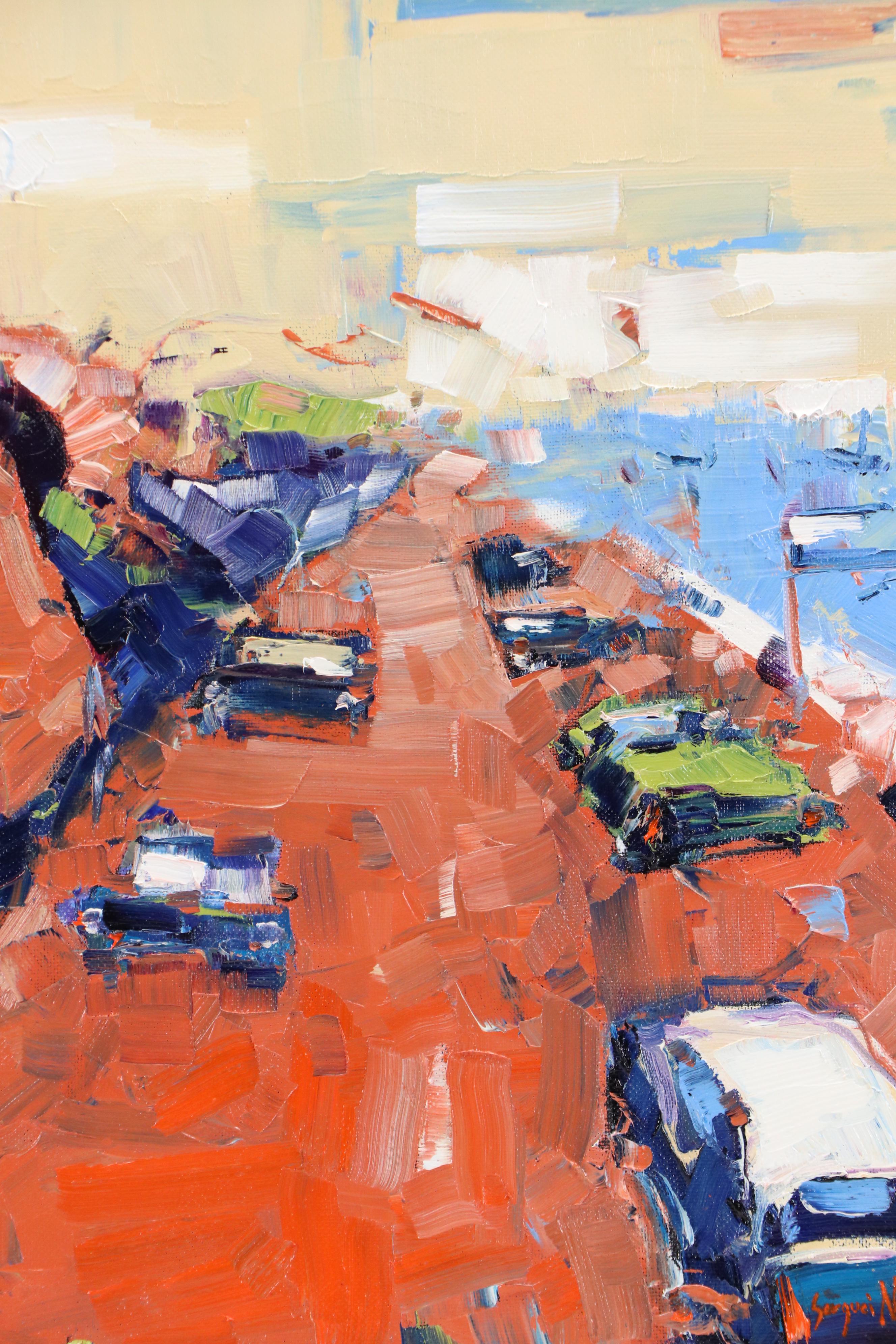 Serguei Novitchkov Oil Painting "Pacific Coast Highway, California," 2025