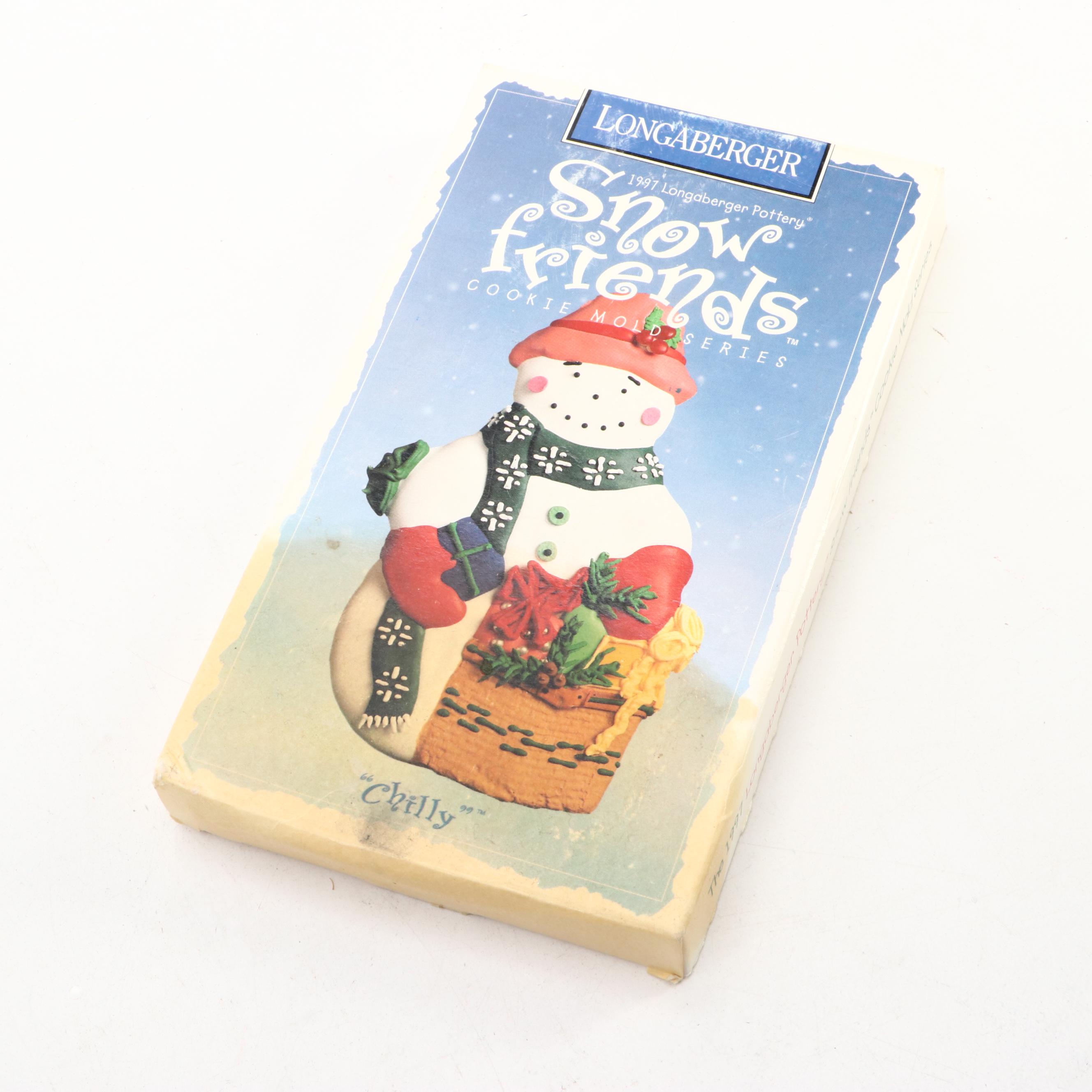 Longaberger and The Pampered Chef Stoneware Cookie Molds and Baking Dishes