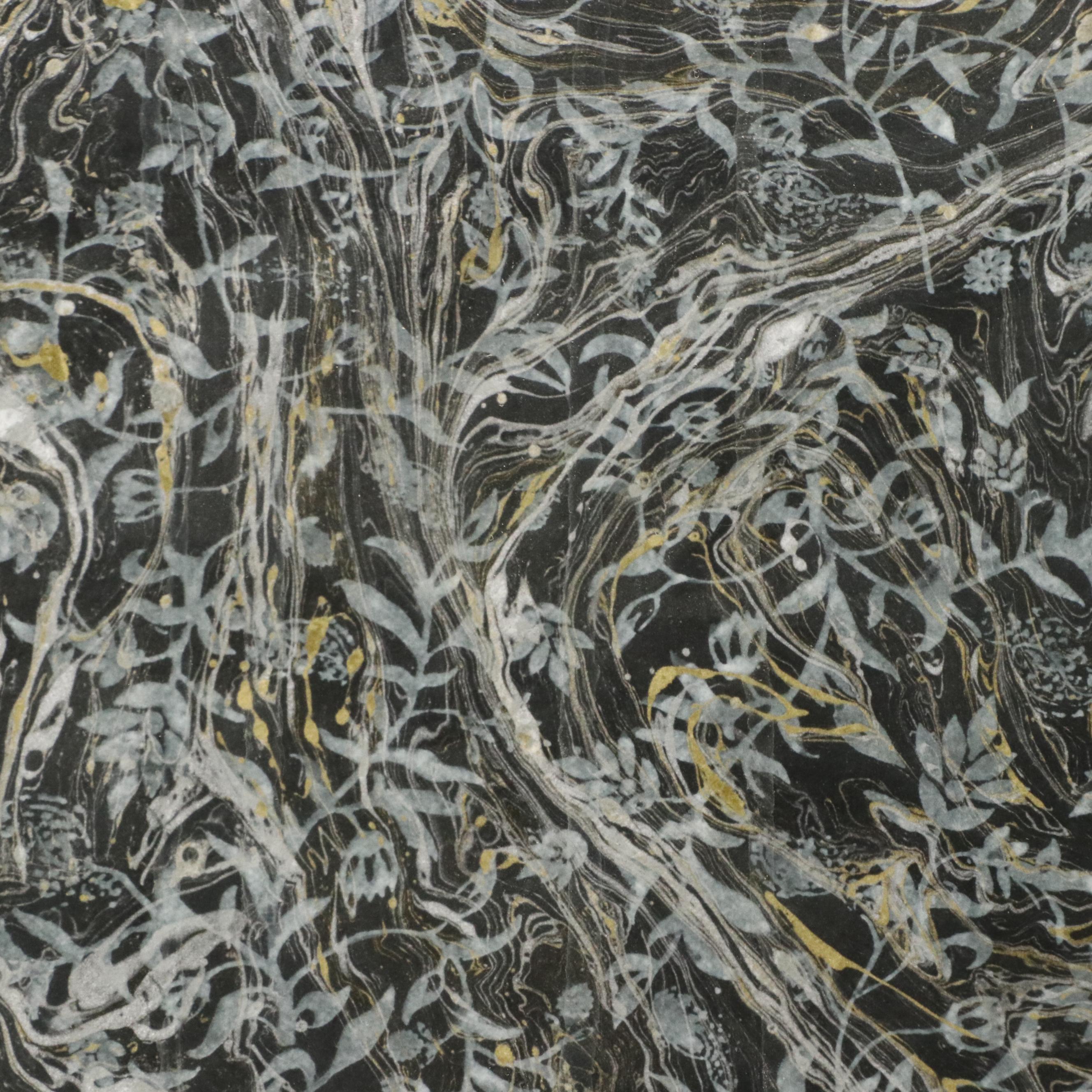 Pair of Mixed Method Paintings With Vegetal Motif