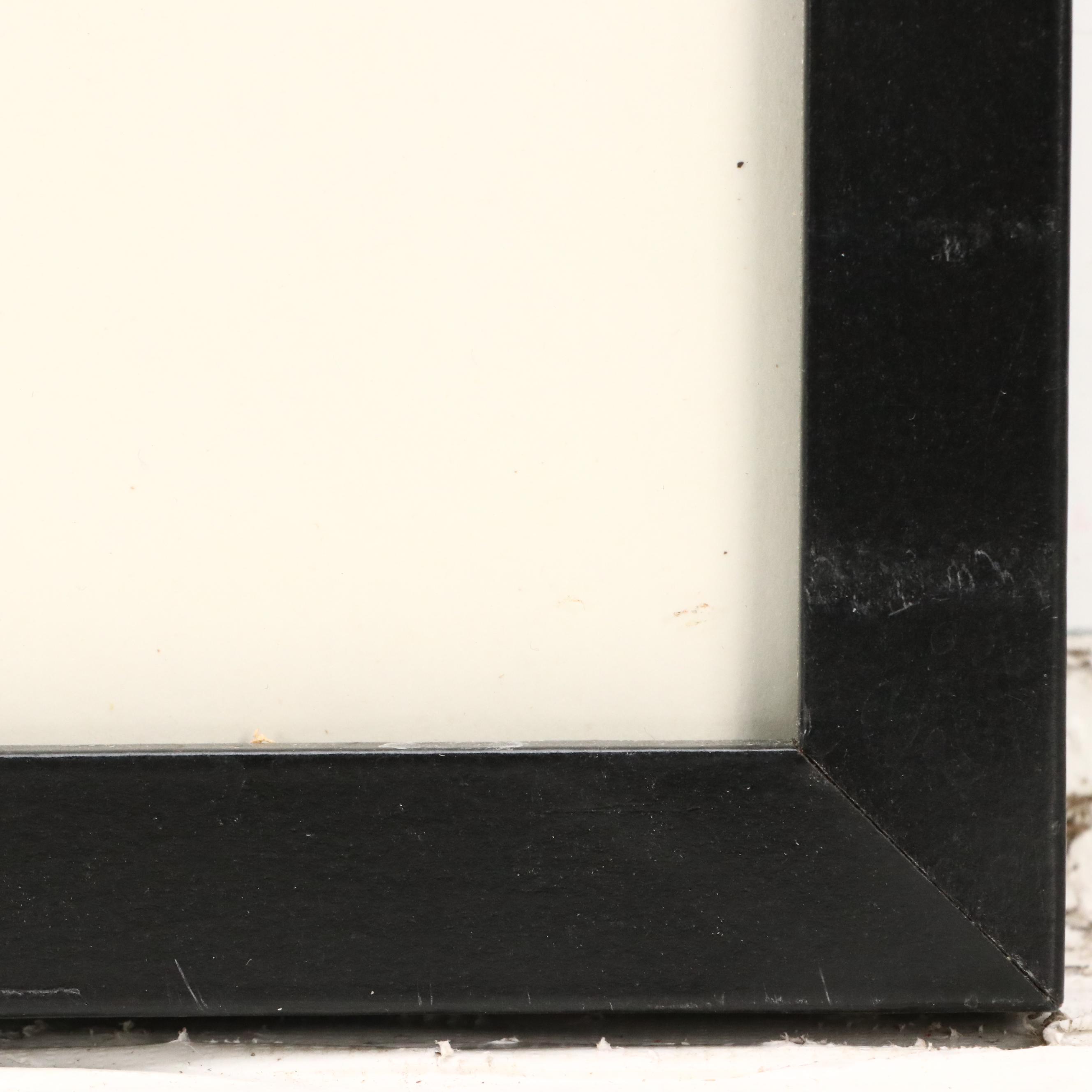 Pair of Mixed Method Paintings With Vegetal Motif