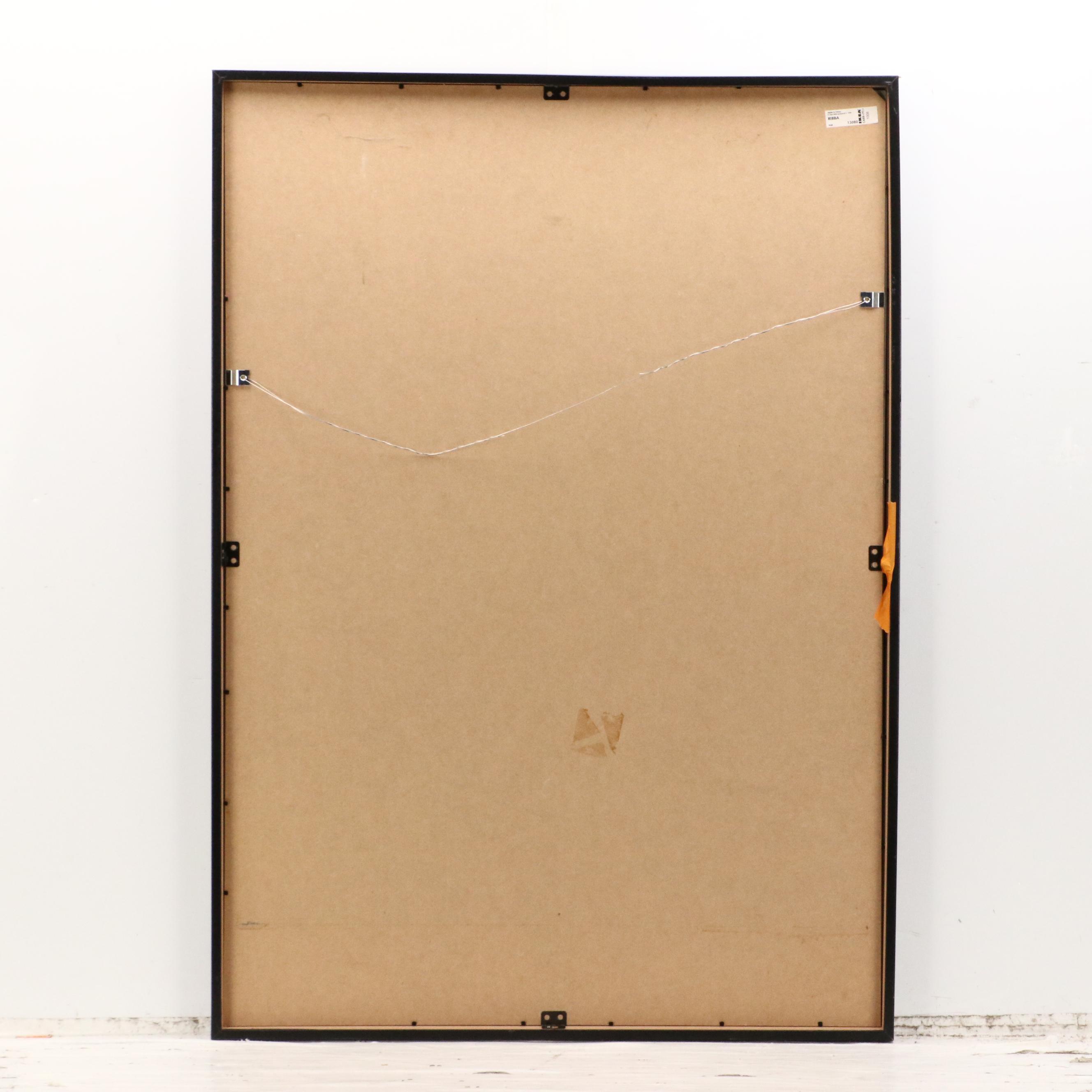 Pair of Mixed Method Paintings With Vegetal Motif