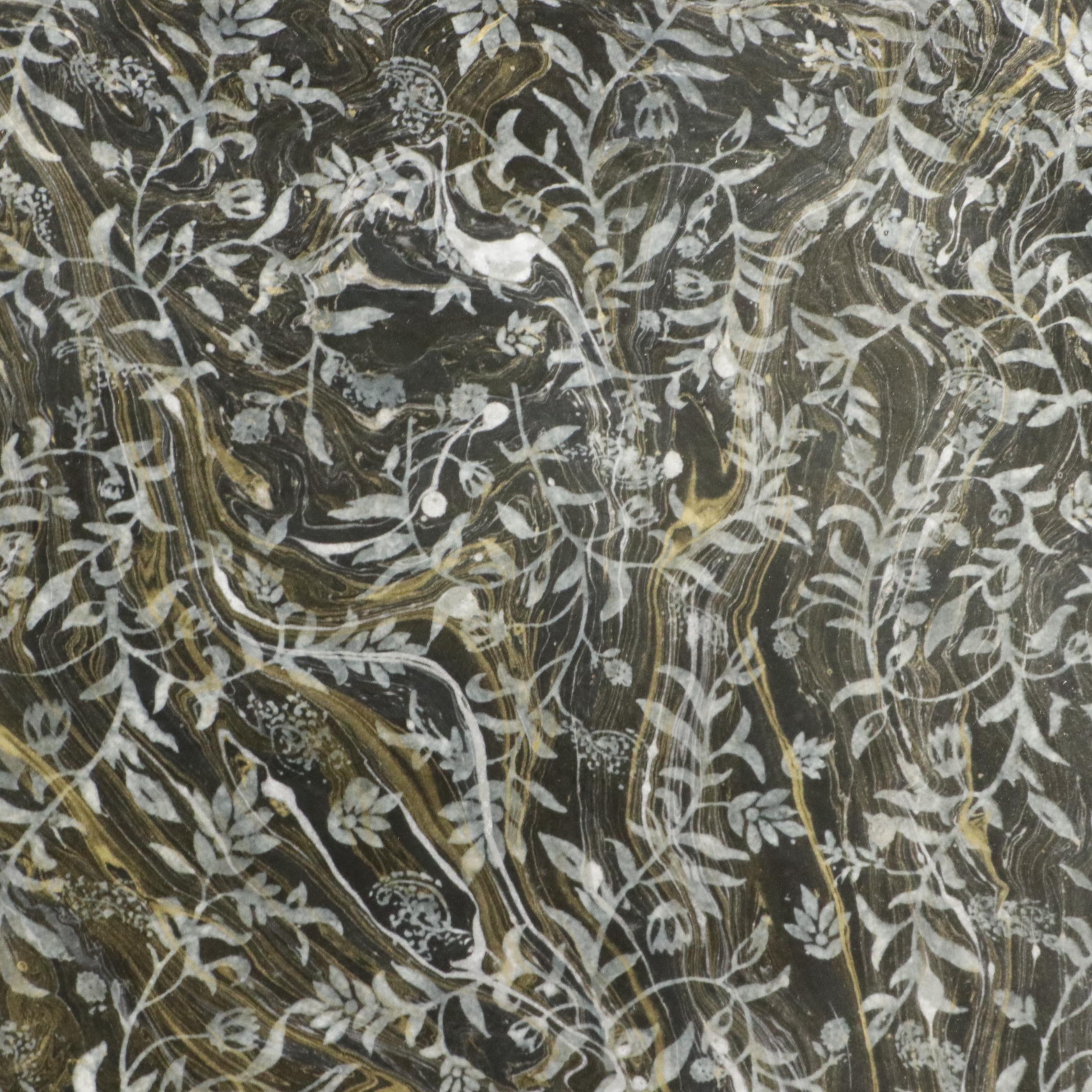 Pair of Mixed Method Paintings With Vegetal Motif