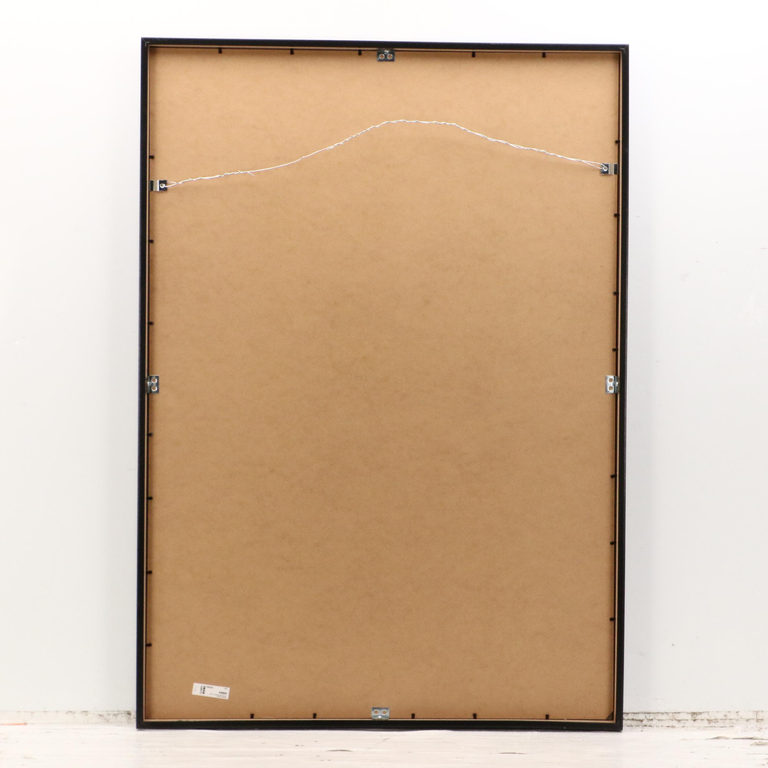 Pair of Mixed Method Paintings With Vegetal Motif