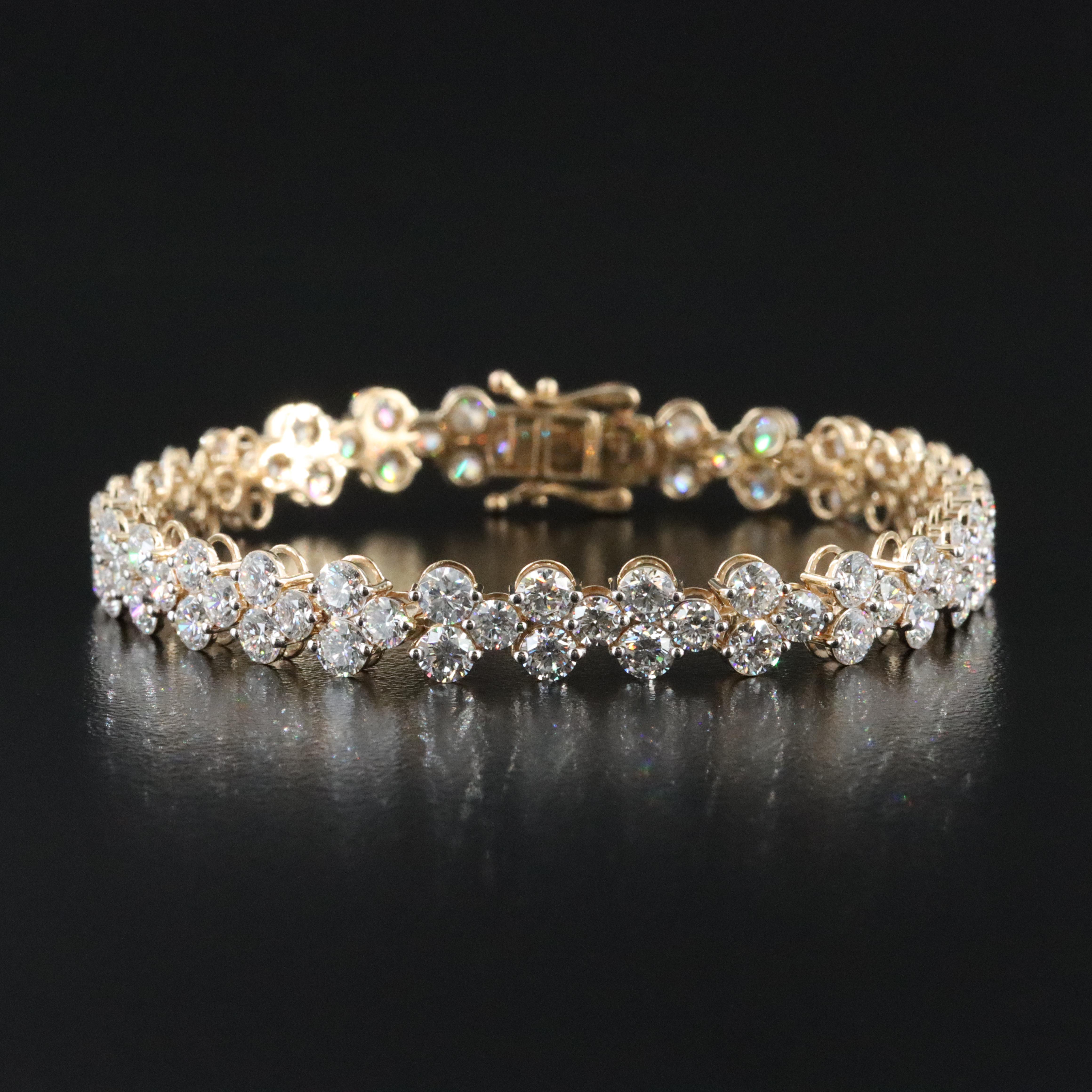 14K 13.59 CTW Lab Grown Diamond Bracelet
