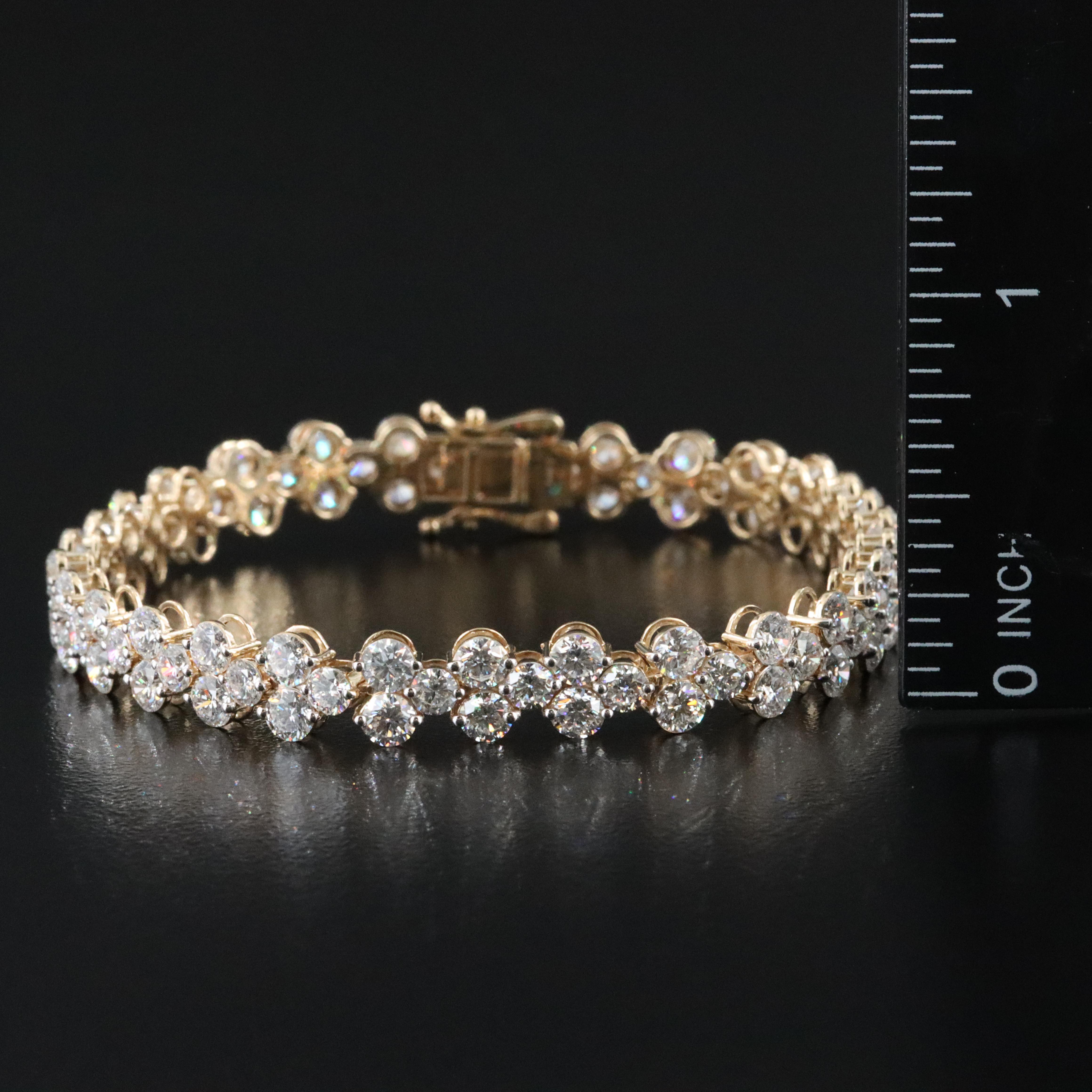 14K 13.59 CTW Lab Grown Diamond Bracelet