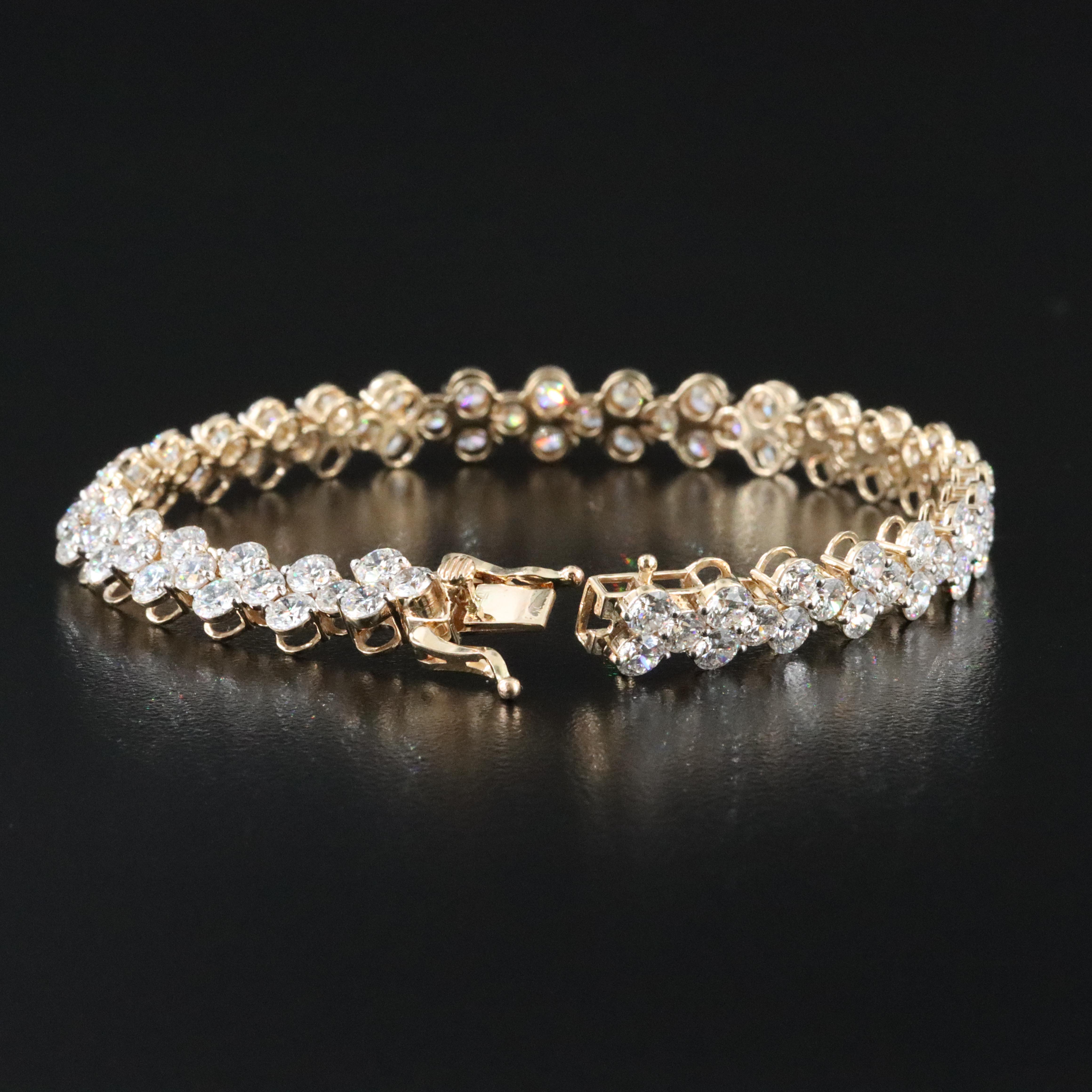 14K 13.59 CTW Lab Grown Diamond Bracelet