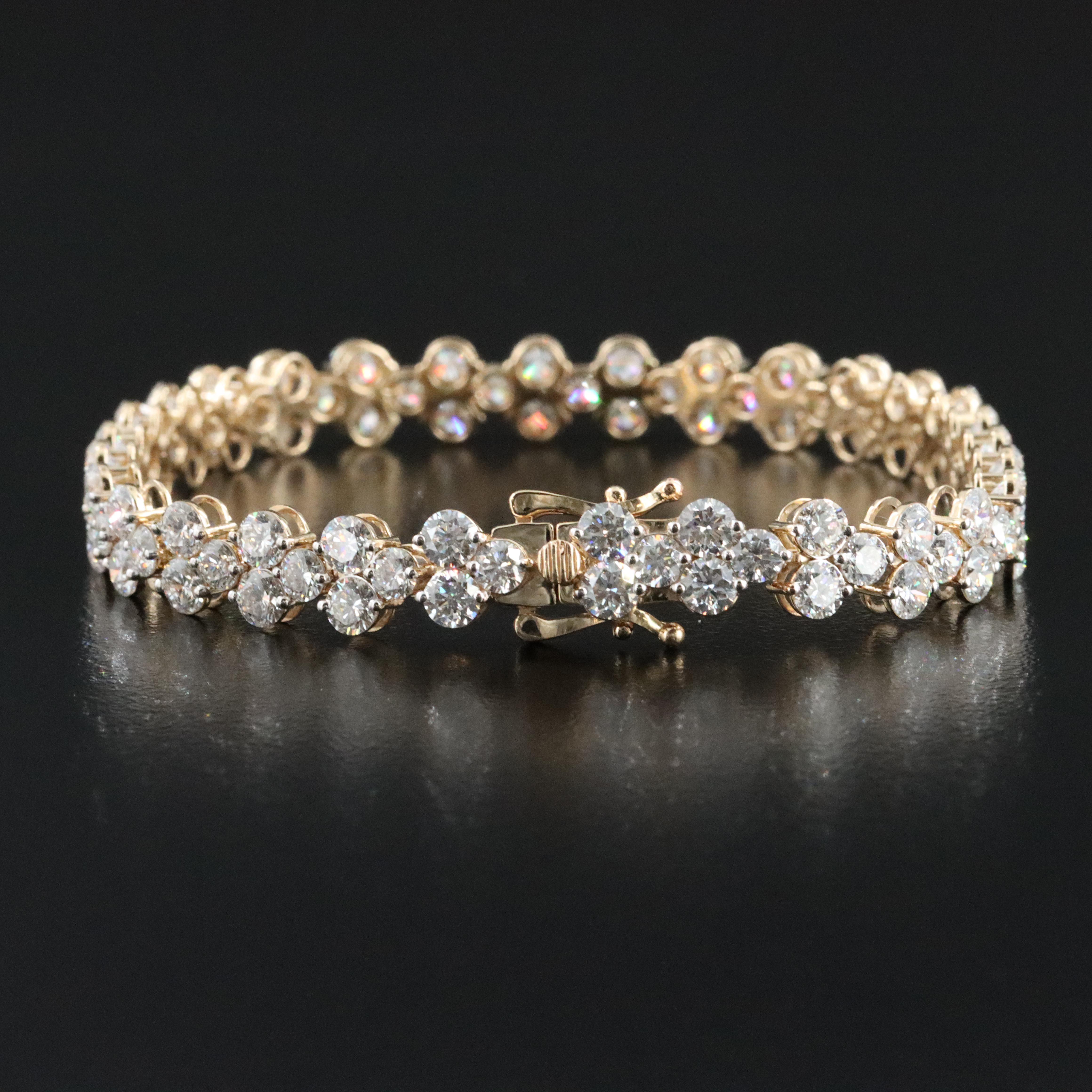 14K 13.59 CTW Lab Grown Diamond Bracelet
