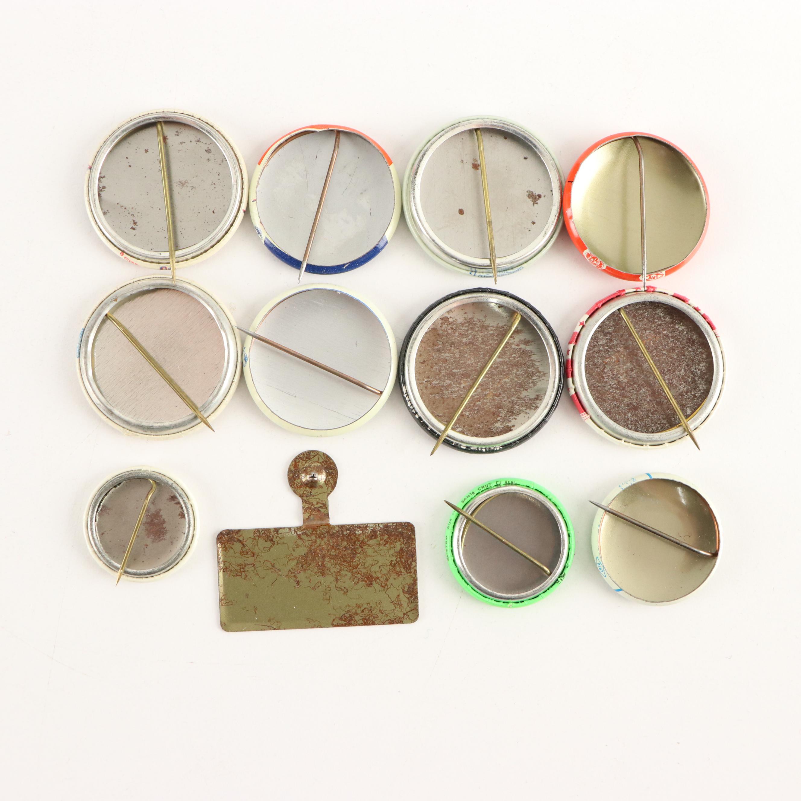 Hubert Humphrey and Edmund Muskie Political Campaign Pinbacks, 1960s