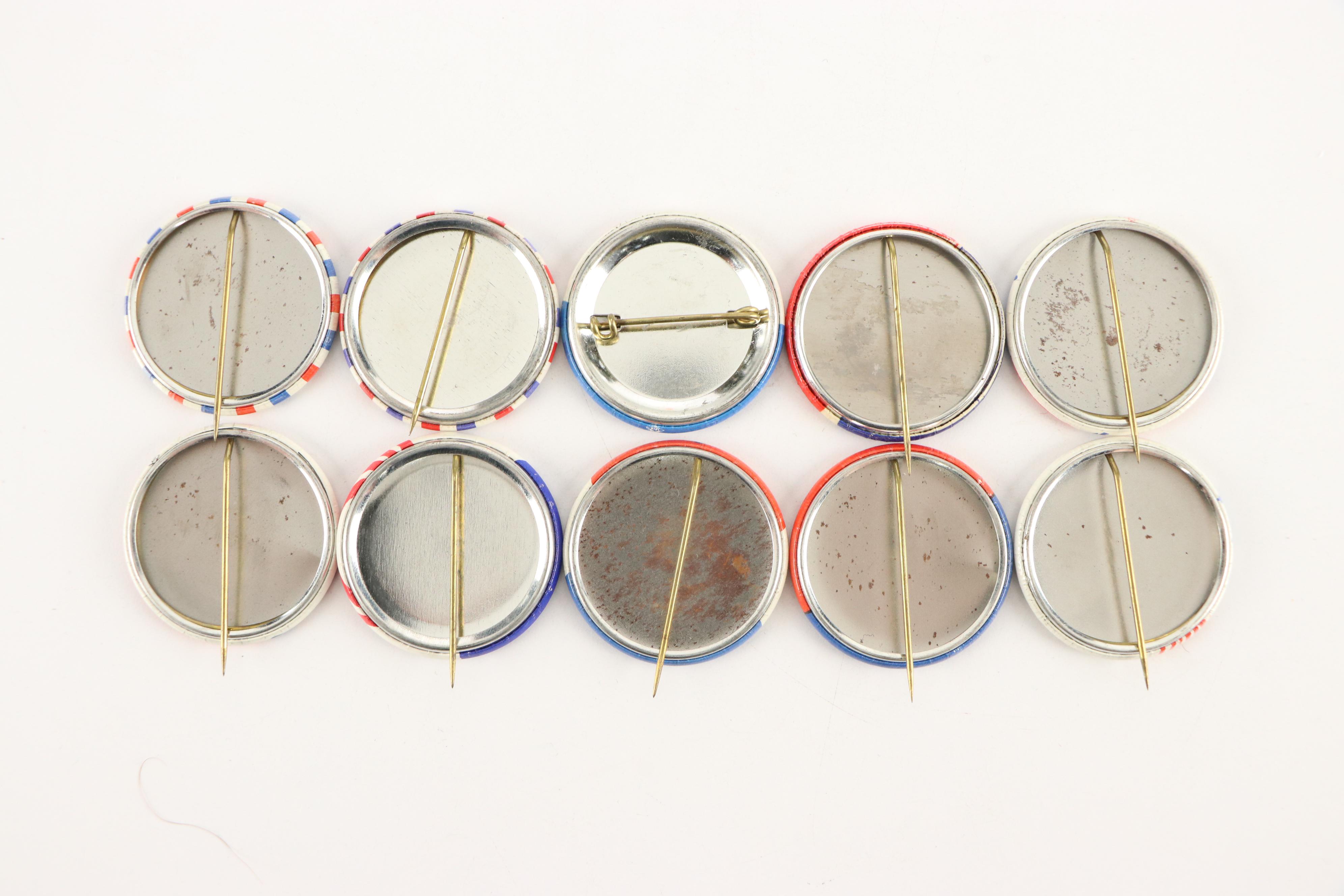 Hubert Humphrey and Edmund Muskie Political Campaign Pinbacks, 1960s