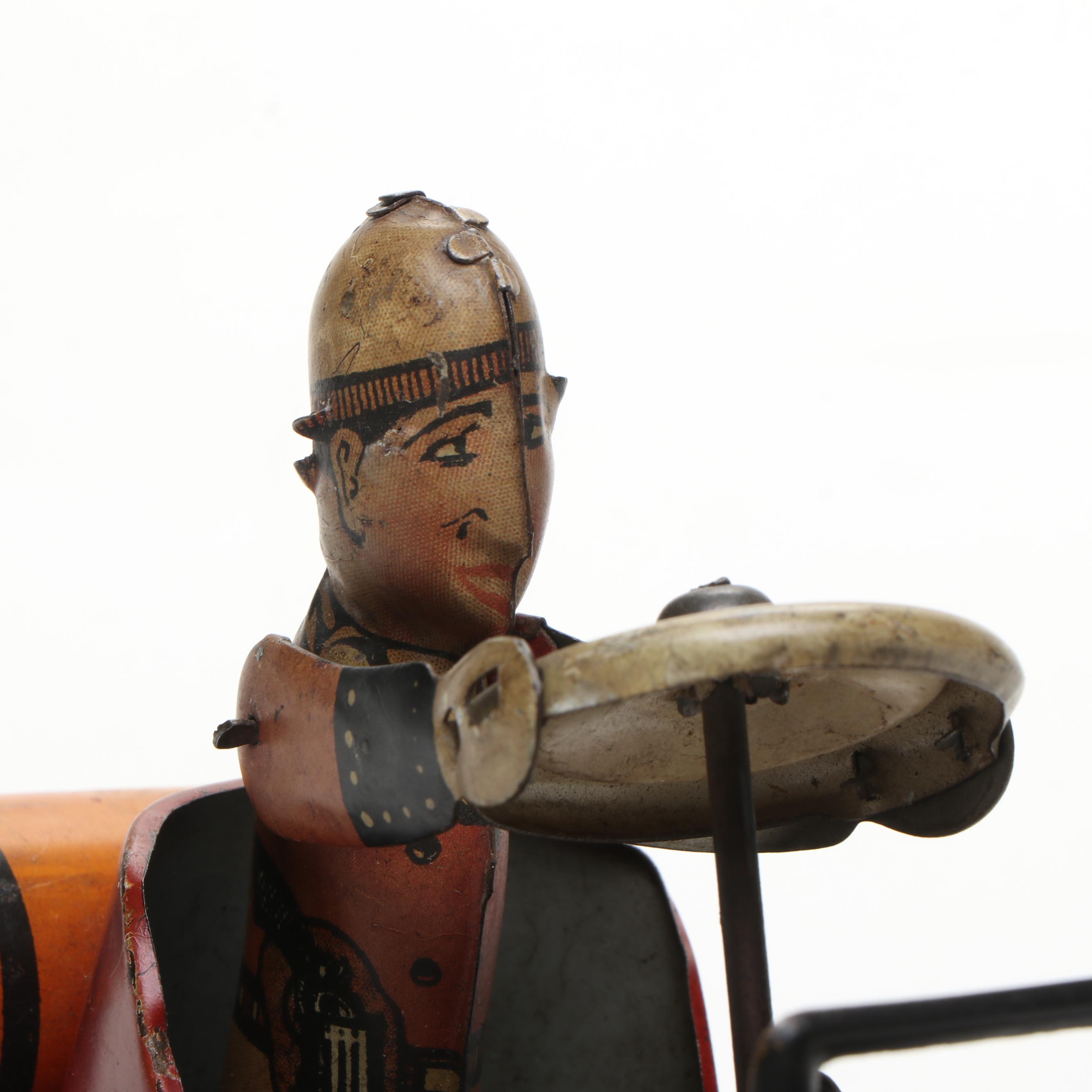 Louis Marx & Co. Wind-Up Tin Whoopee Car, Early 20th Century