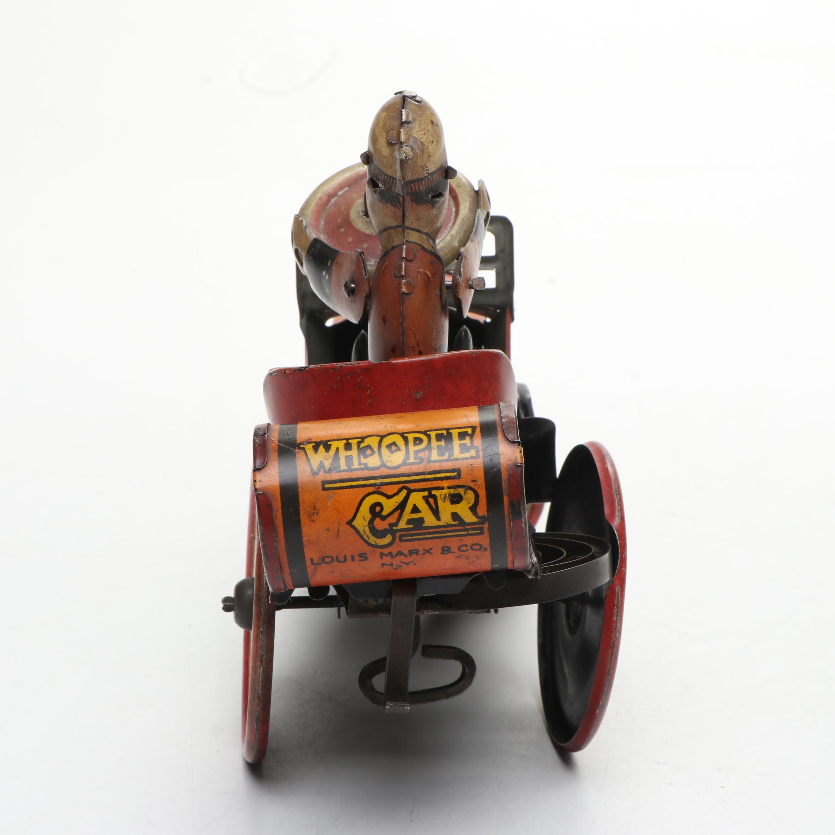 Louis Marx & Co. Wind-Up Tin Whoopee Car, Early 20th Century