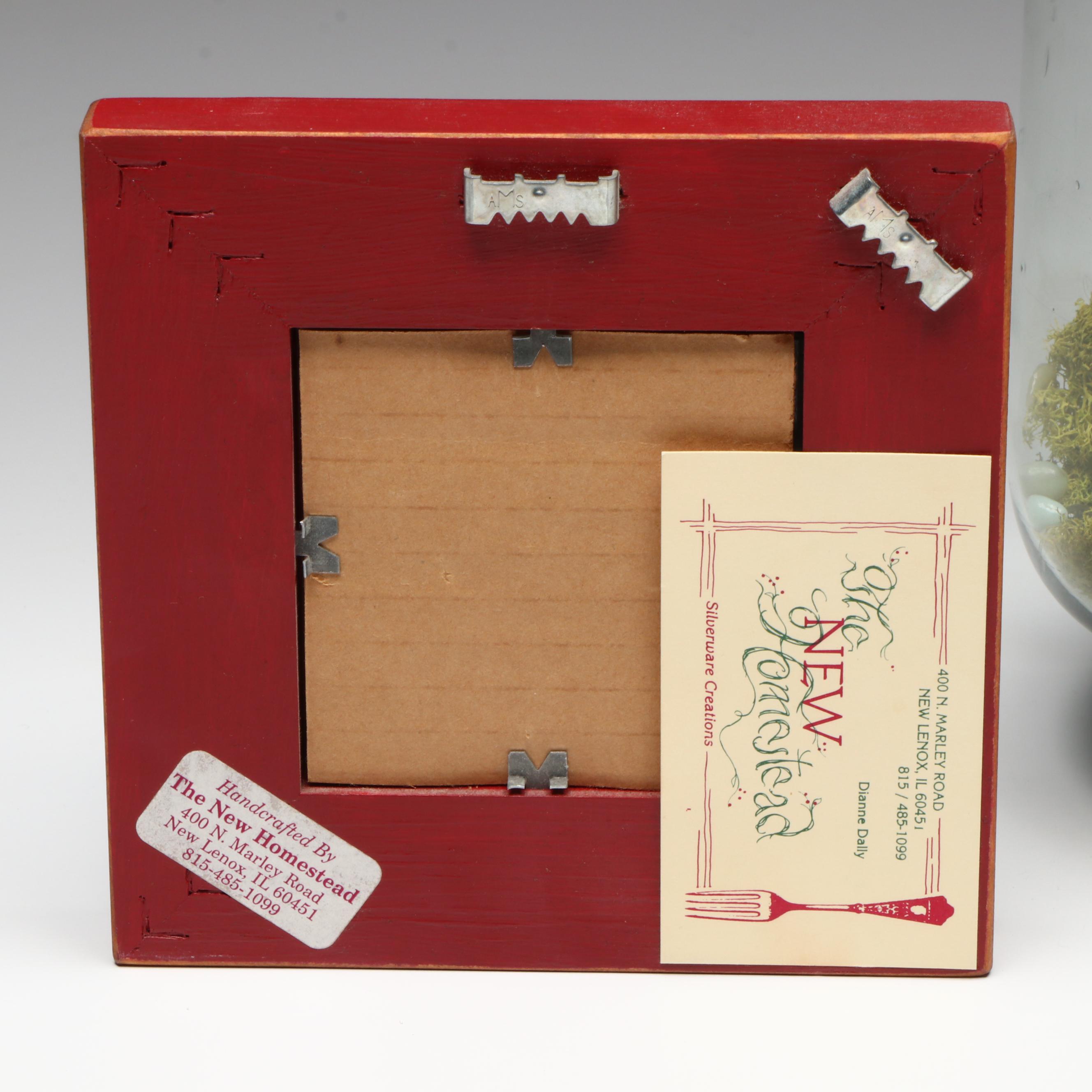 J and G Meakin "Forum Green" Porcelain Underplate with Other Handcrafted Décor