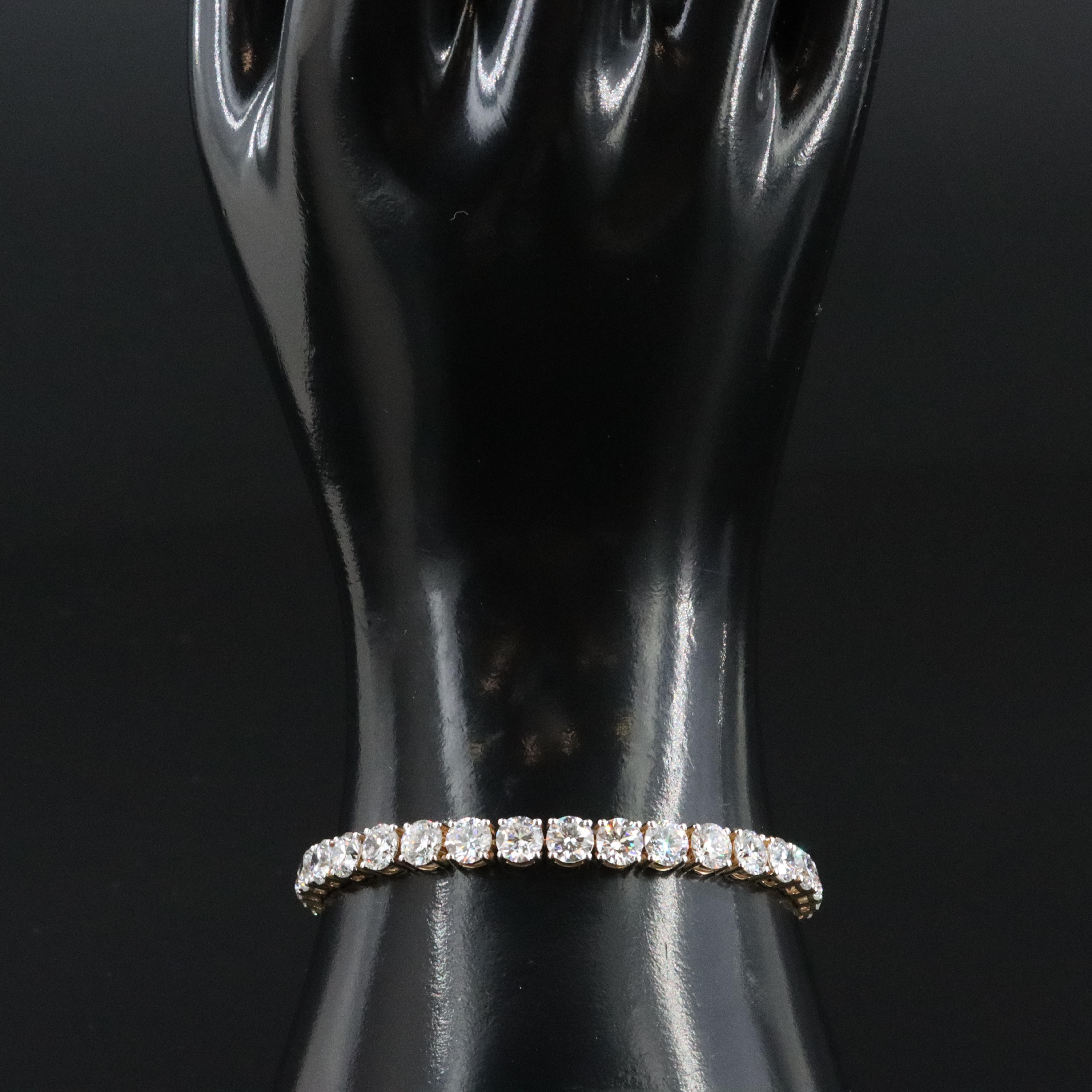 14K 20.34 CTW Lab Grown Diamond Line Bracelet