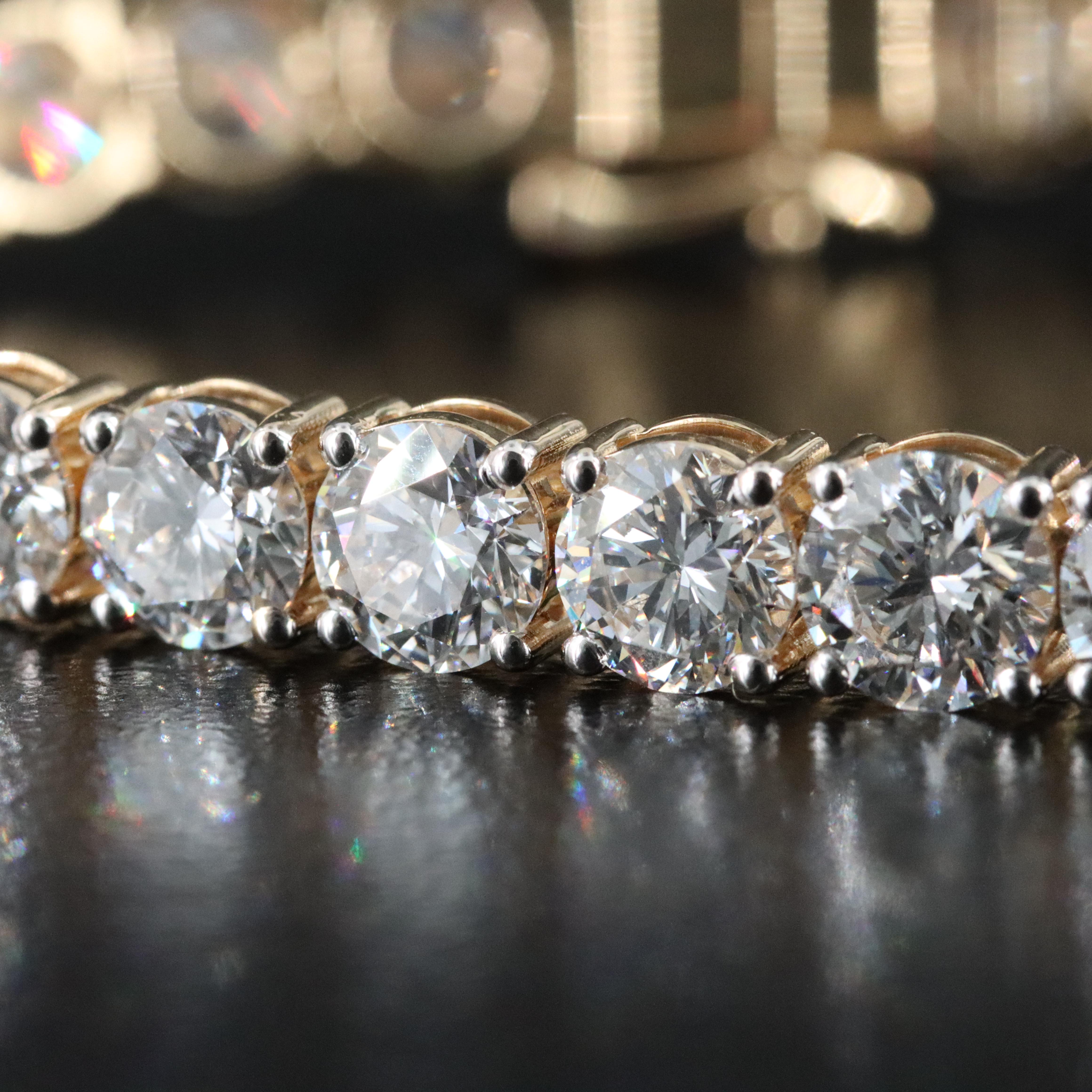 14K 20.34 CTW Lab Grown Diamond Line Bracelet