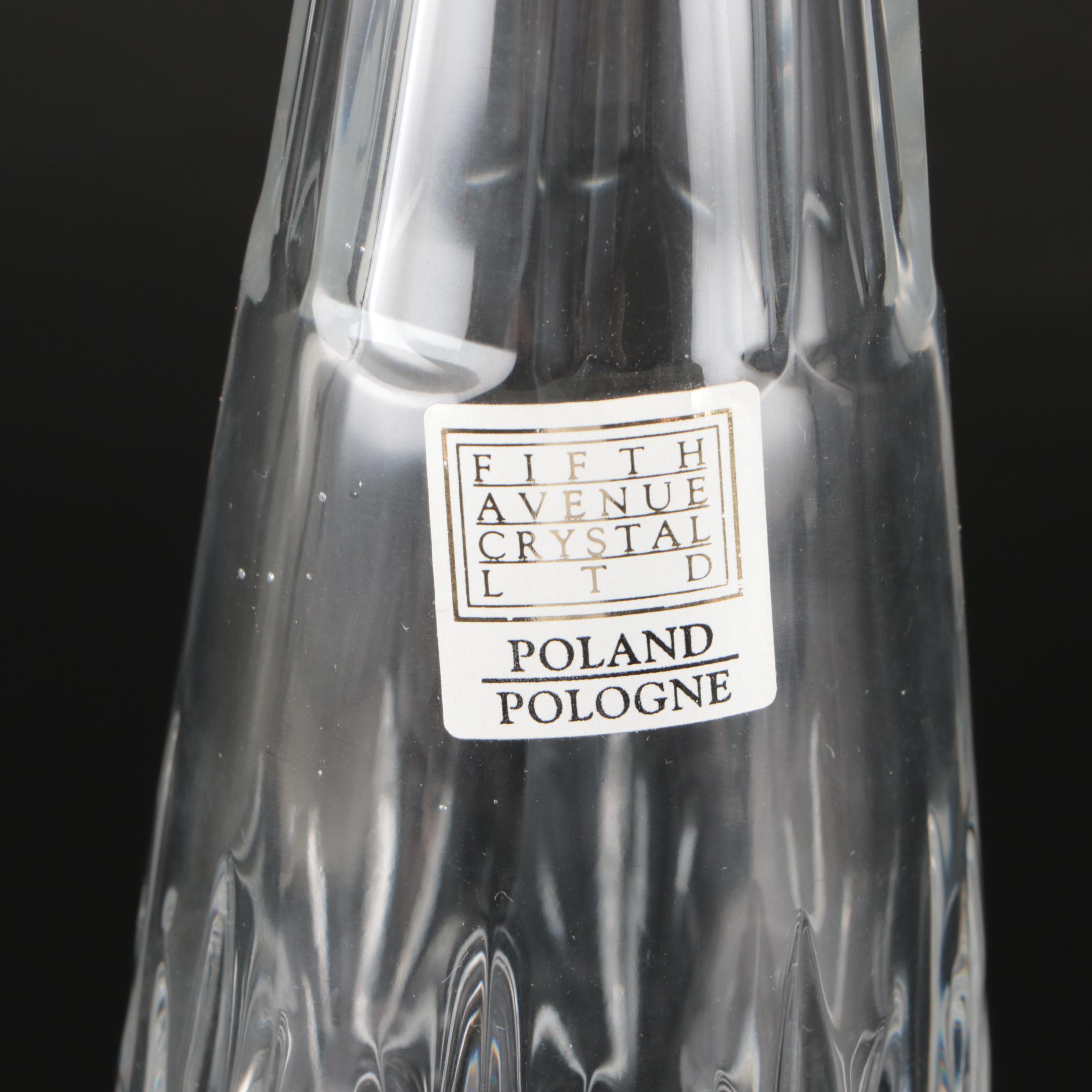 Fifth Avenue Crystal Decanter and Stemware