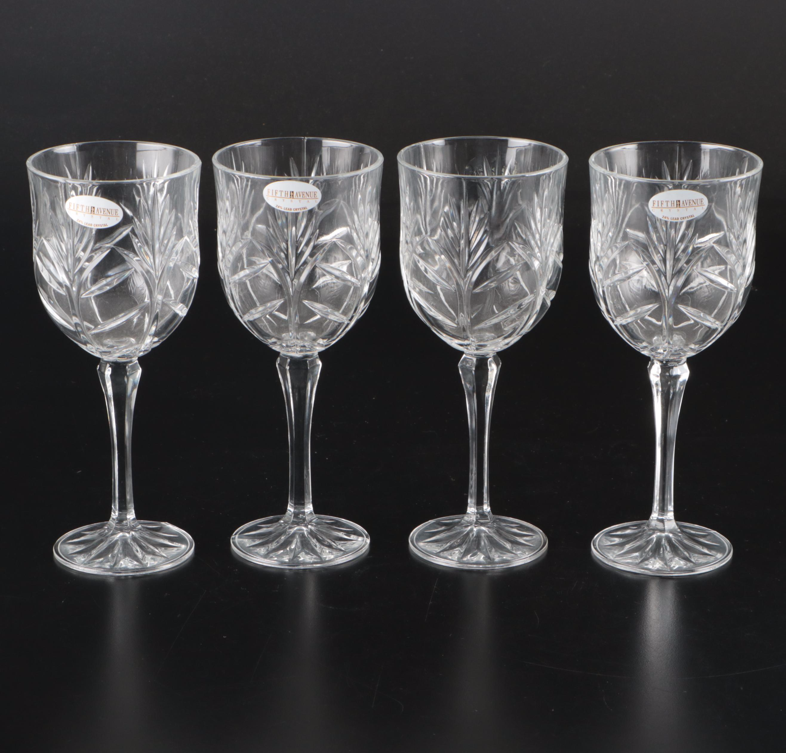 Fifth Avenue Crystal Decanter and Stemware