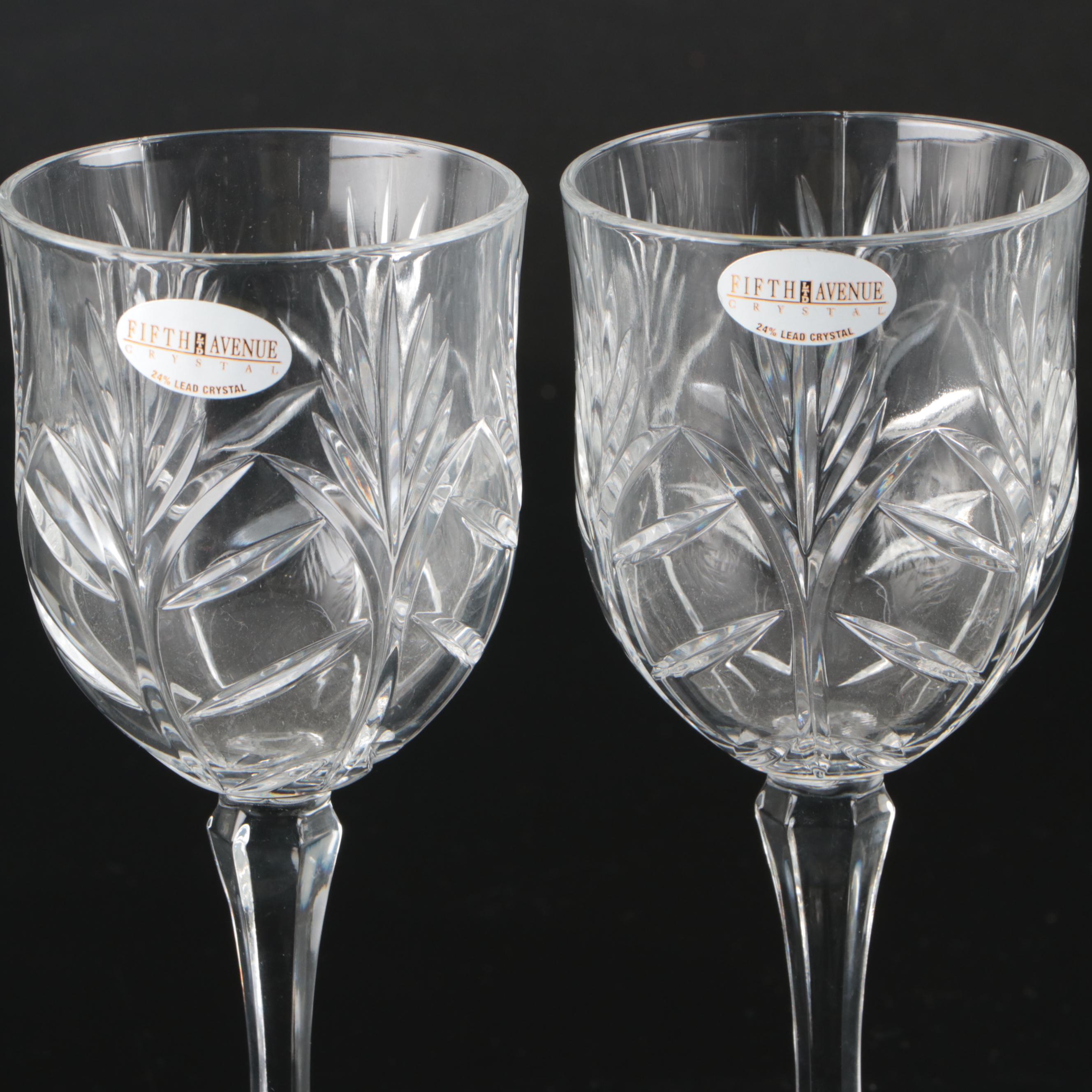 Fifth Avenue Crystal Decanter and Stemware