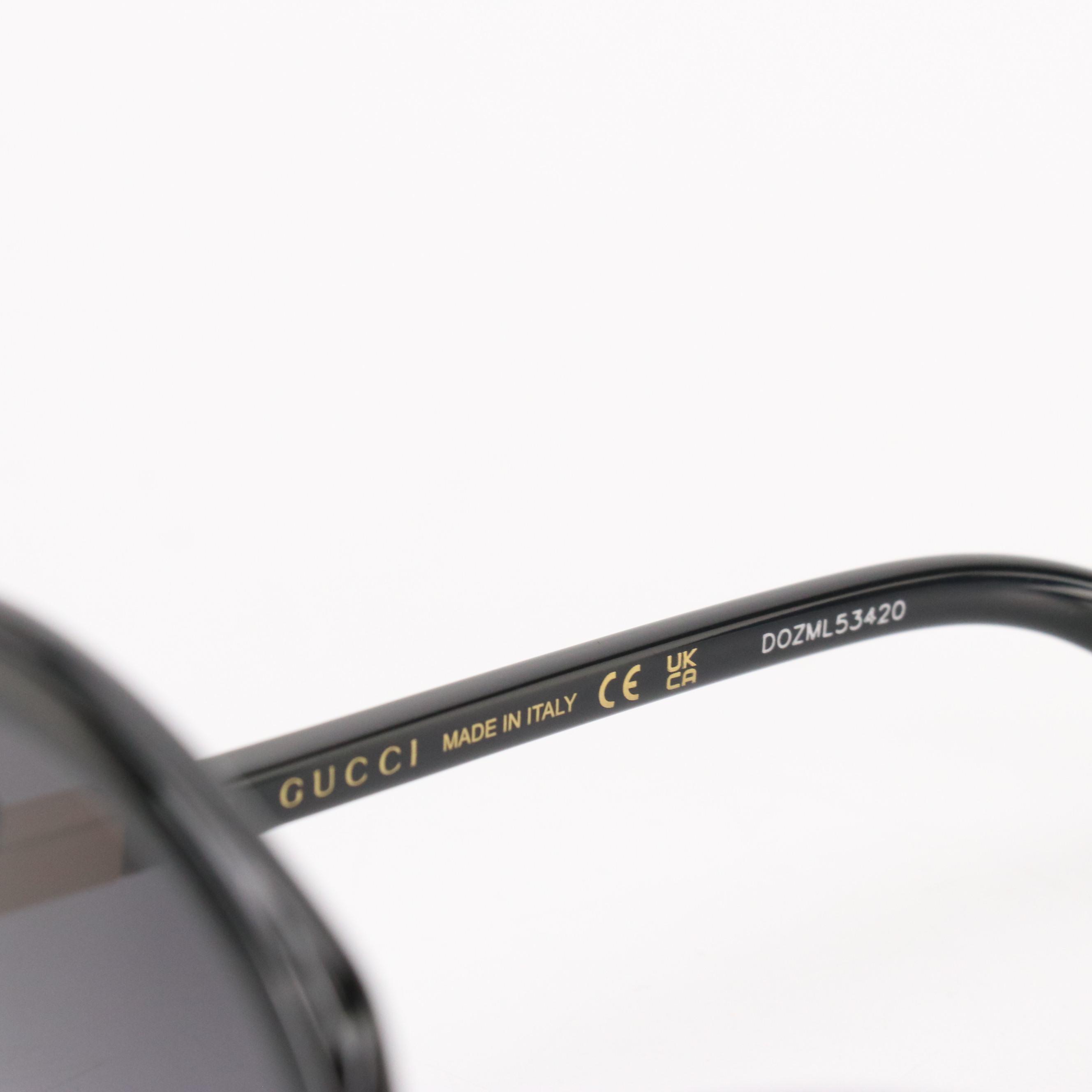 Gucci GG1432S Oversized Round Sunglasses with Case