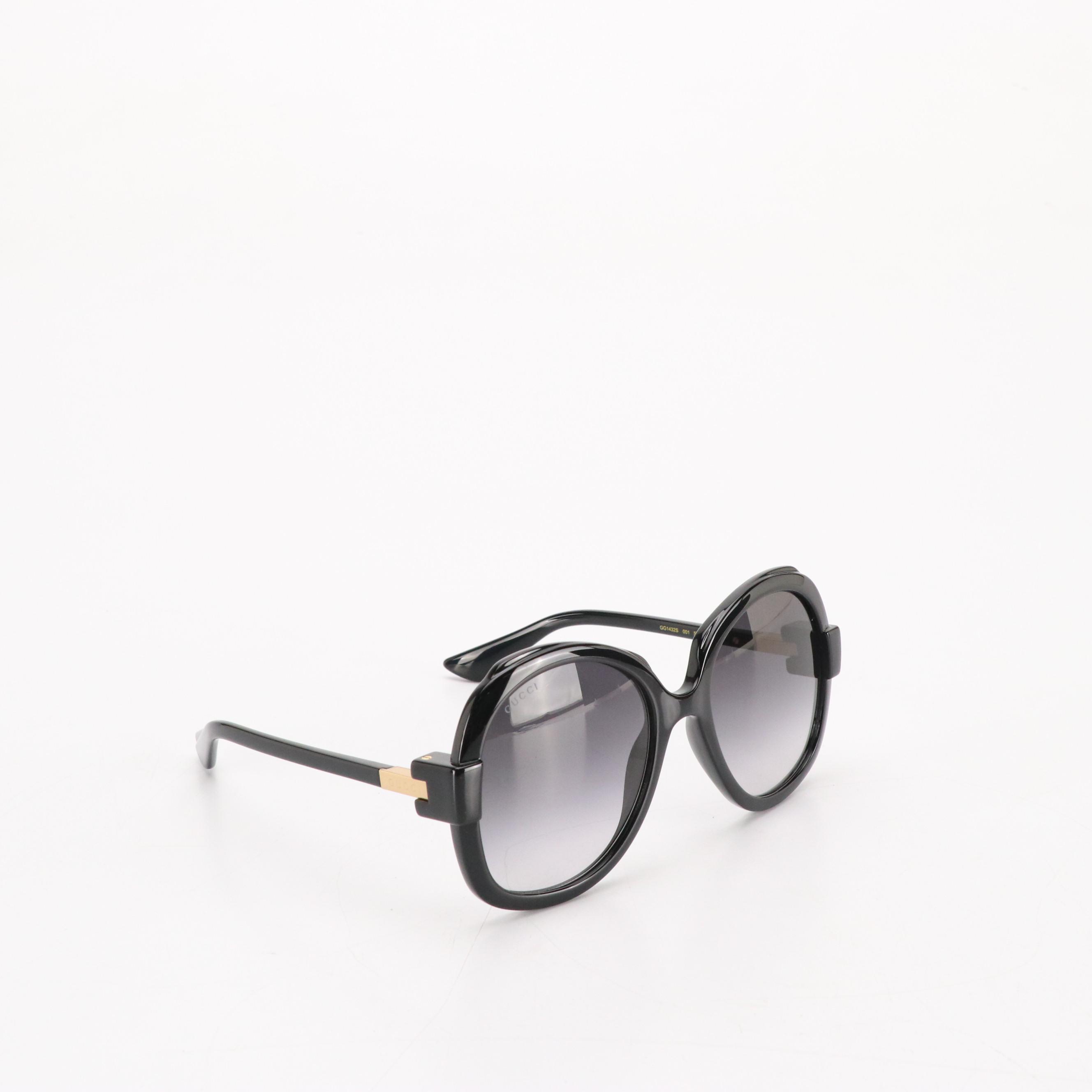 Gucci GG1432S Oversized Round Sunglasses with Case