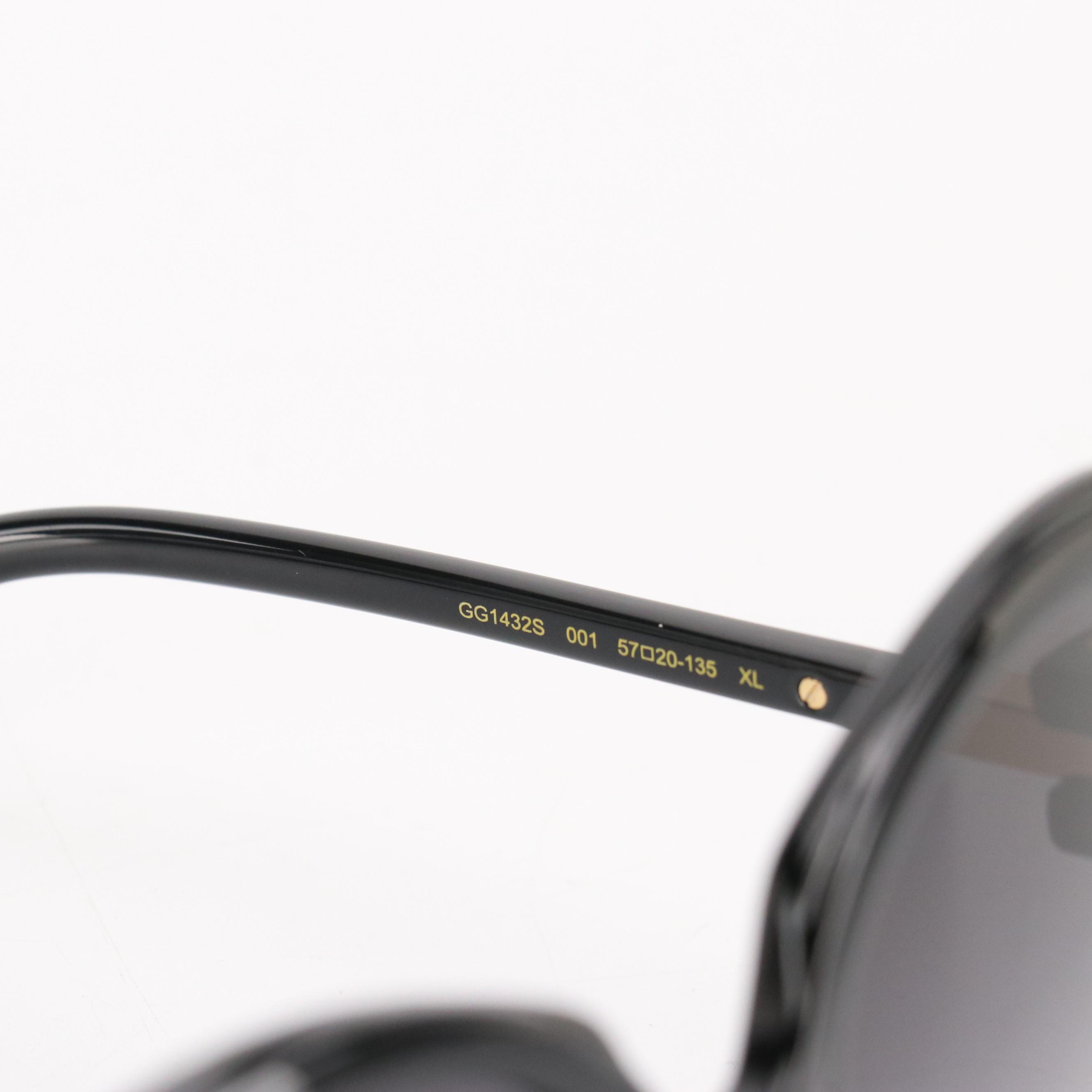 Gucci GG1432S Oversized Round Sunglasses with Case