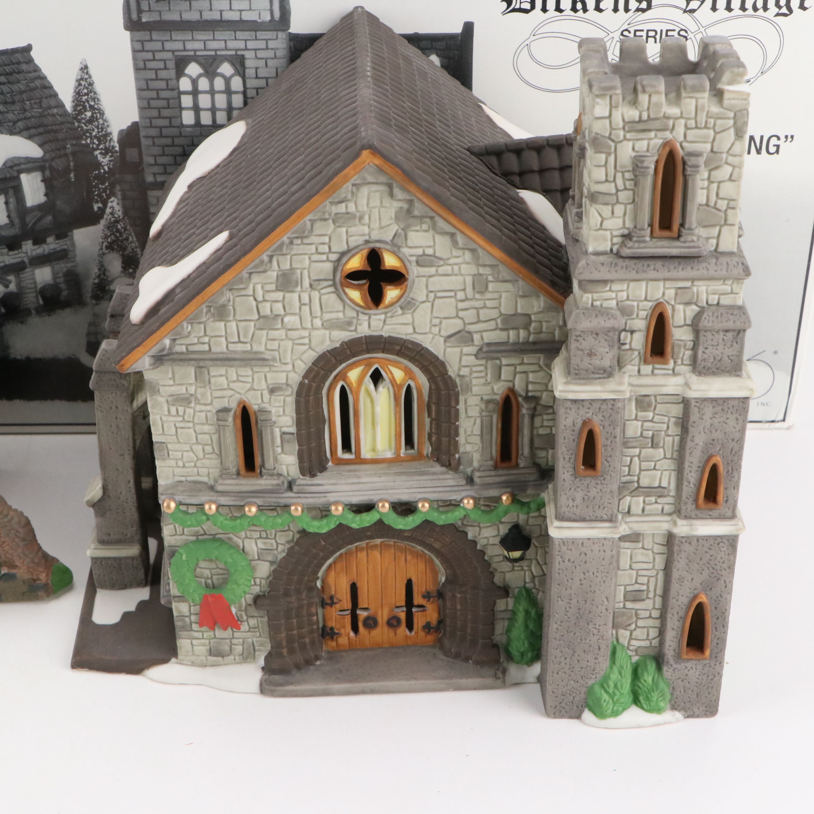 Department 56 "Whittlesbourne Church" with Other Churches and Accessories