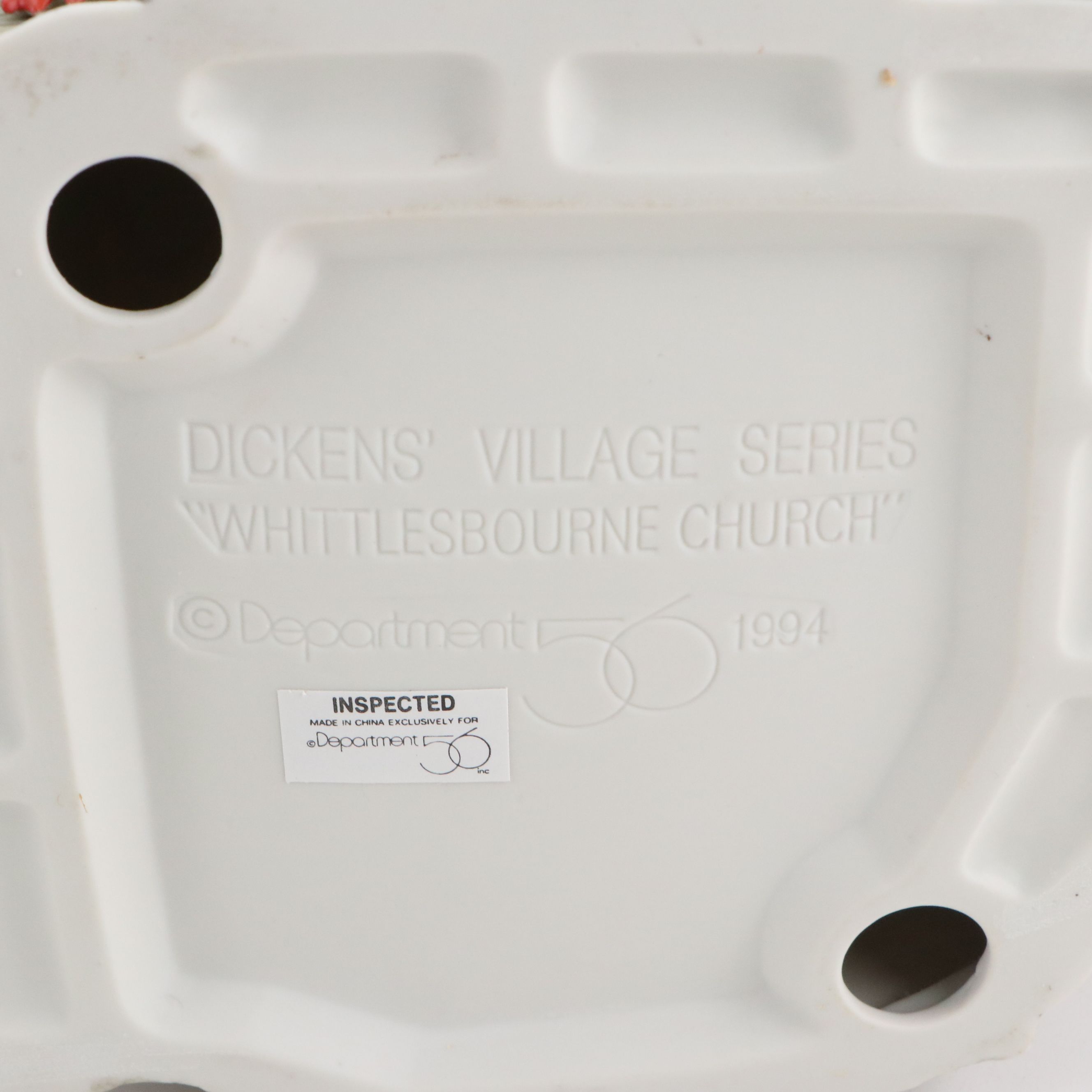 Department 56 "Whittlesbourne Church" with Other Churches and Accessories