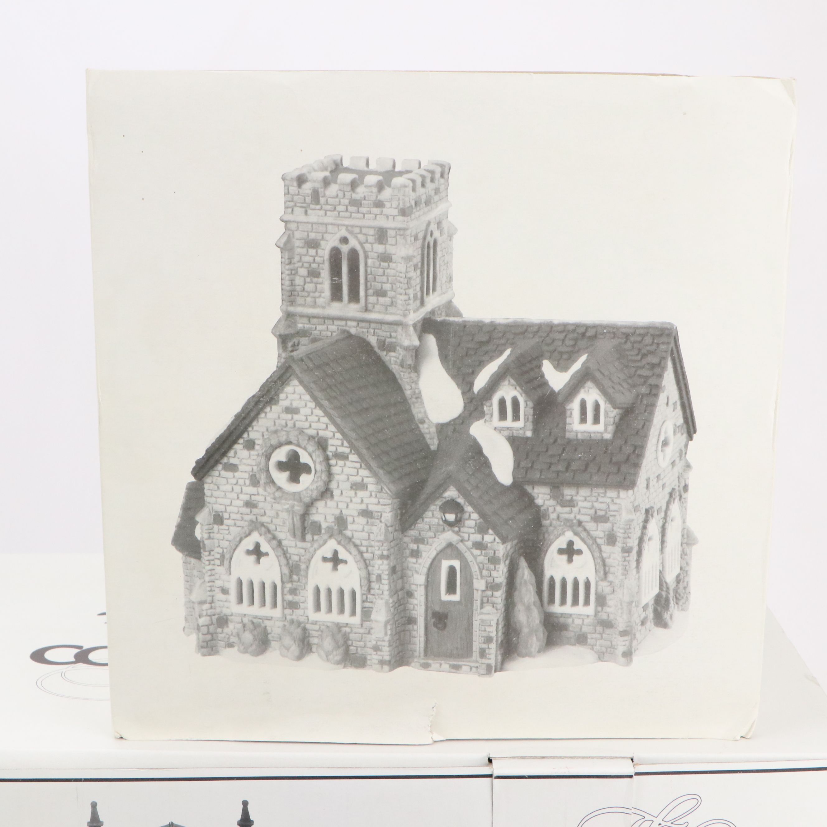 Department 56 "Whittlesbourne Church" with Other Churches and Accessories
