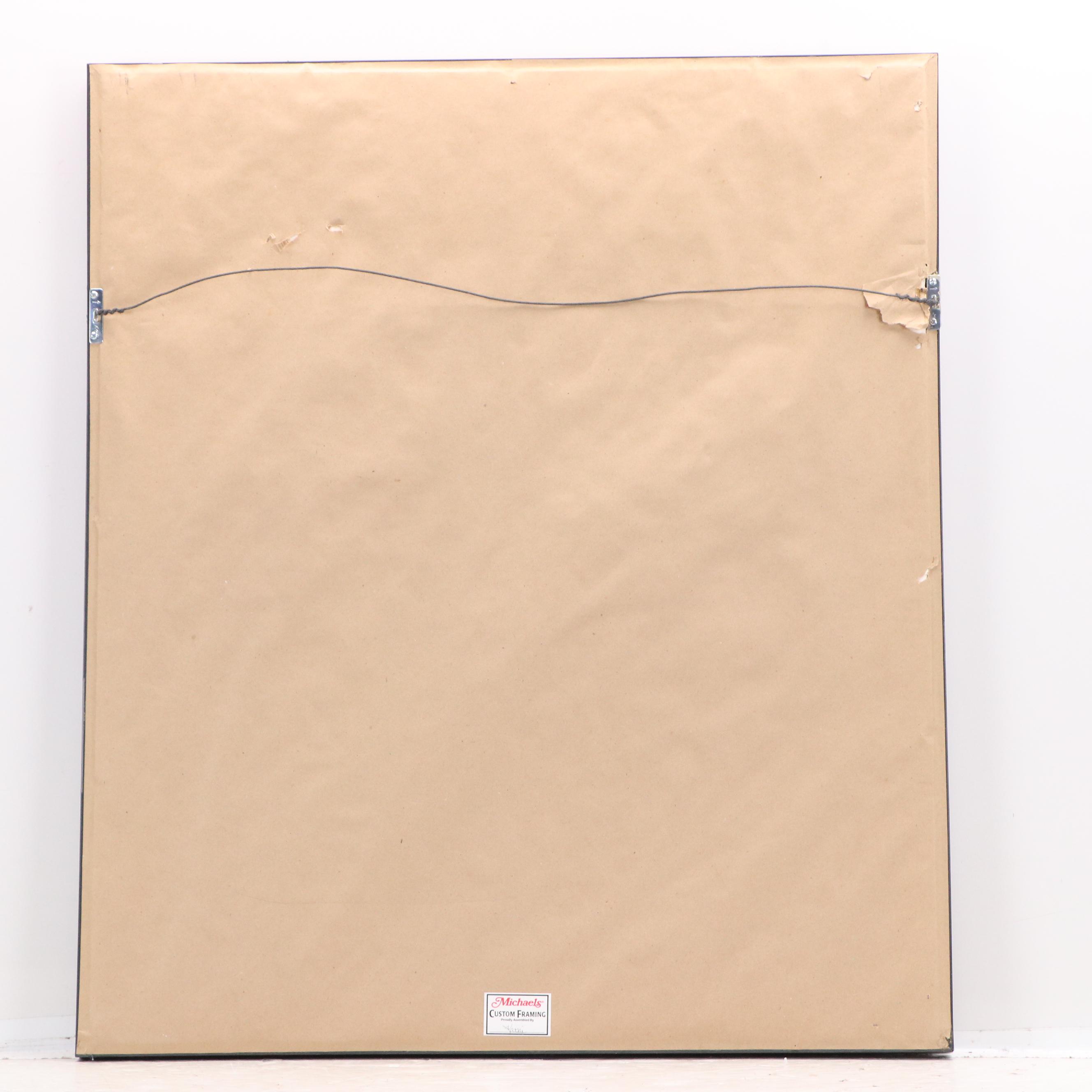 Rocky Bleier Signed "N.D. Captain '67", Notre Dame Sweatshirt in Frame