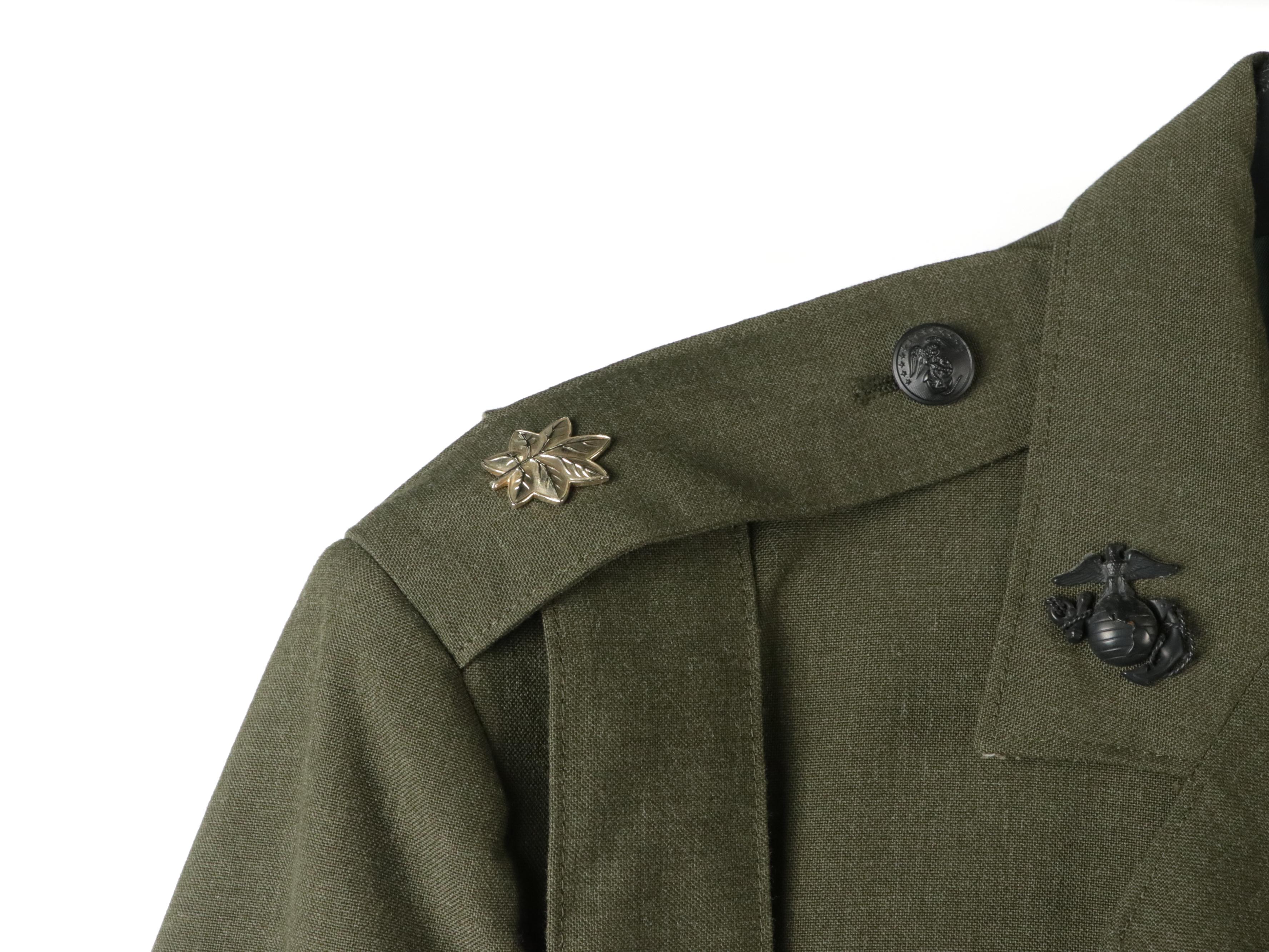 Vietnam Era USMC Blue Dress, Service, and Combat Utility/ERDL Uniforms