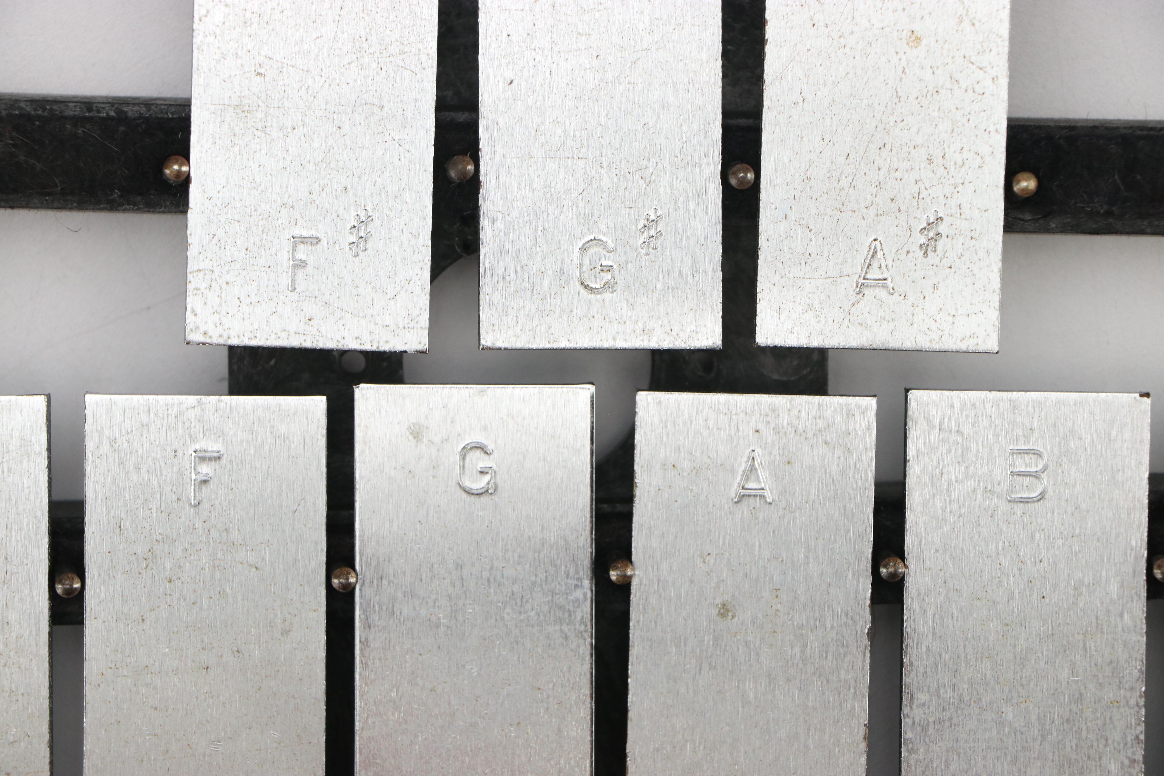 Vintage Glockenspiel with Plastic Case